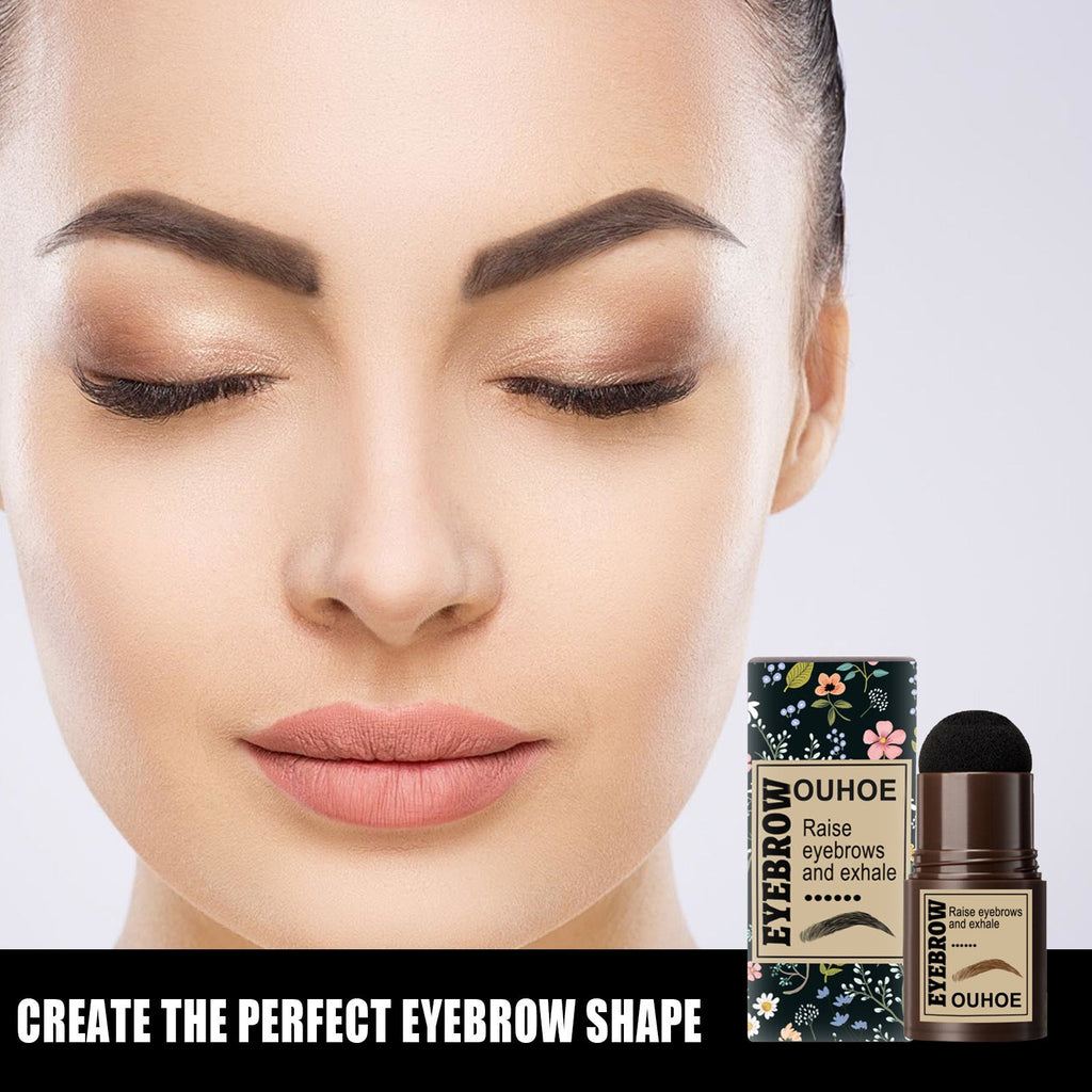 Eyebrow Stamp, Thrushy Brow Print Lazy Waterproof Sweatproof Makeup And Hairline Shade Powder