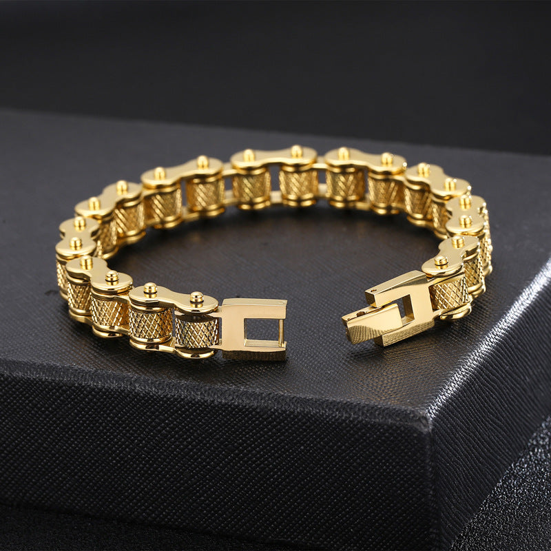 Bicycle Bracelet Titanium Steel Personalized Men's Motorcycle Chain Accessories