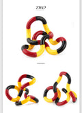 Twisted Ring Fidget Magic Trick Rope Tange Fidget Toy Creative DIY Winding Leisure Education Stress Relief Decompression Toy