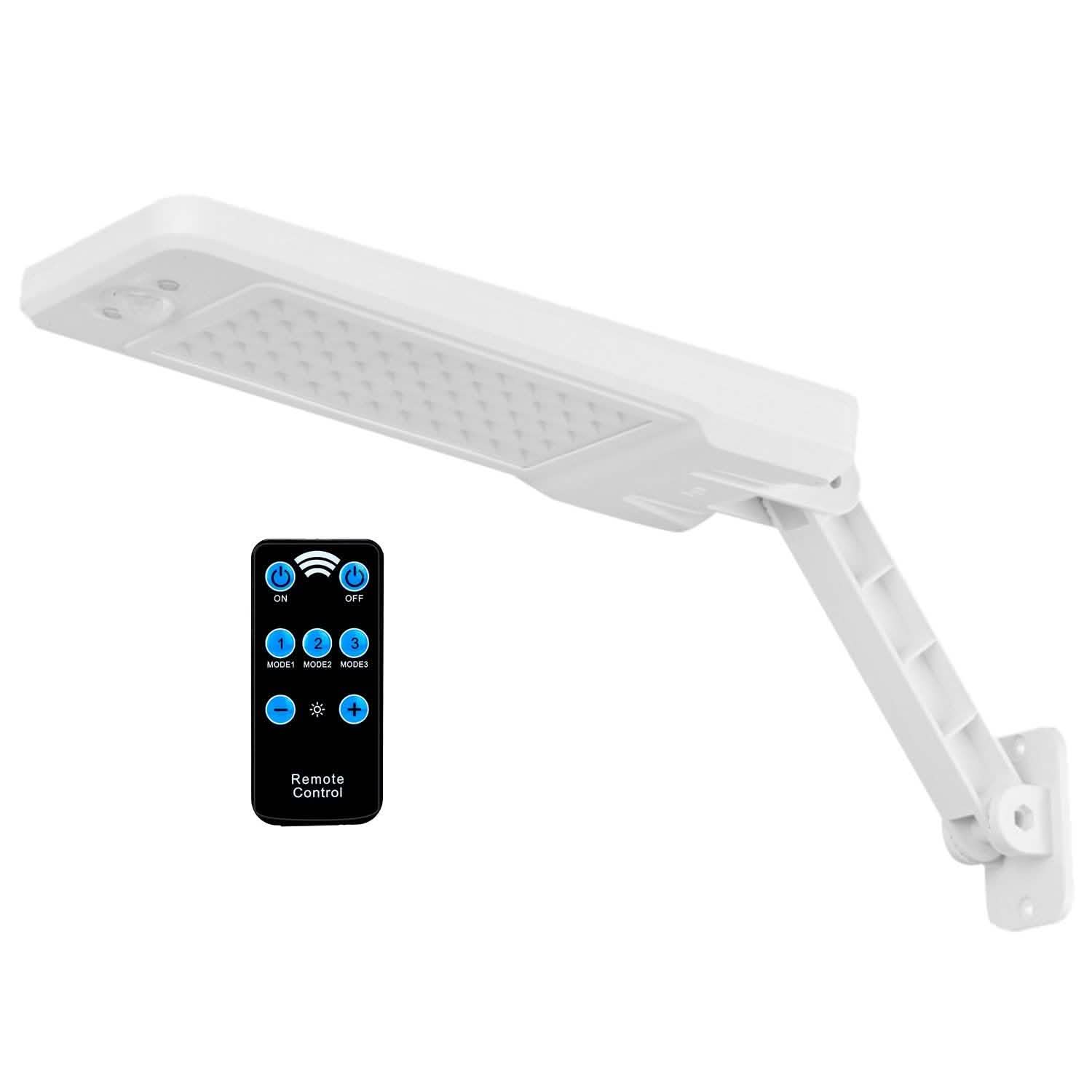 60LEDs Solar PIR Motion Sensor Remote Control Wireless Lamp