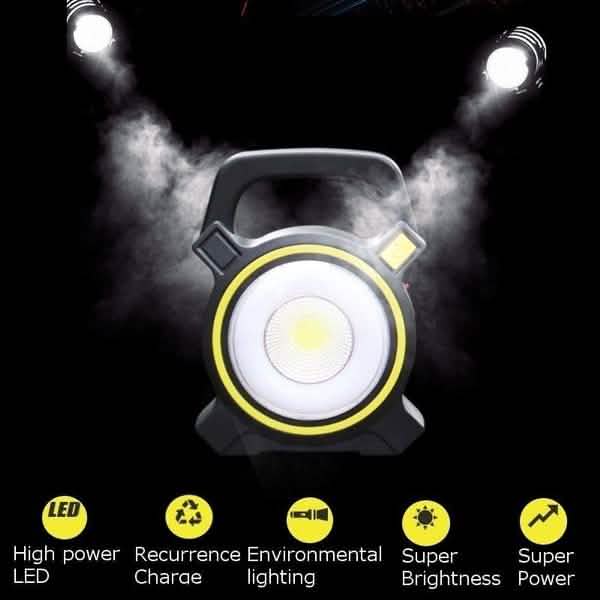 60W Solar Portable Rechargeable LED Flood Lamp