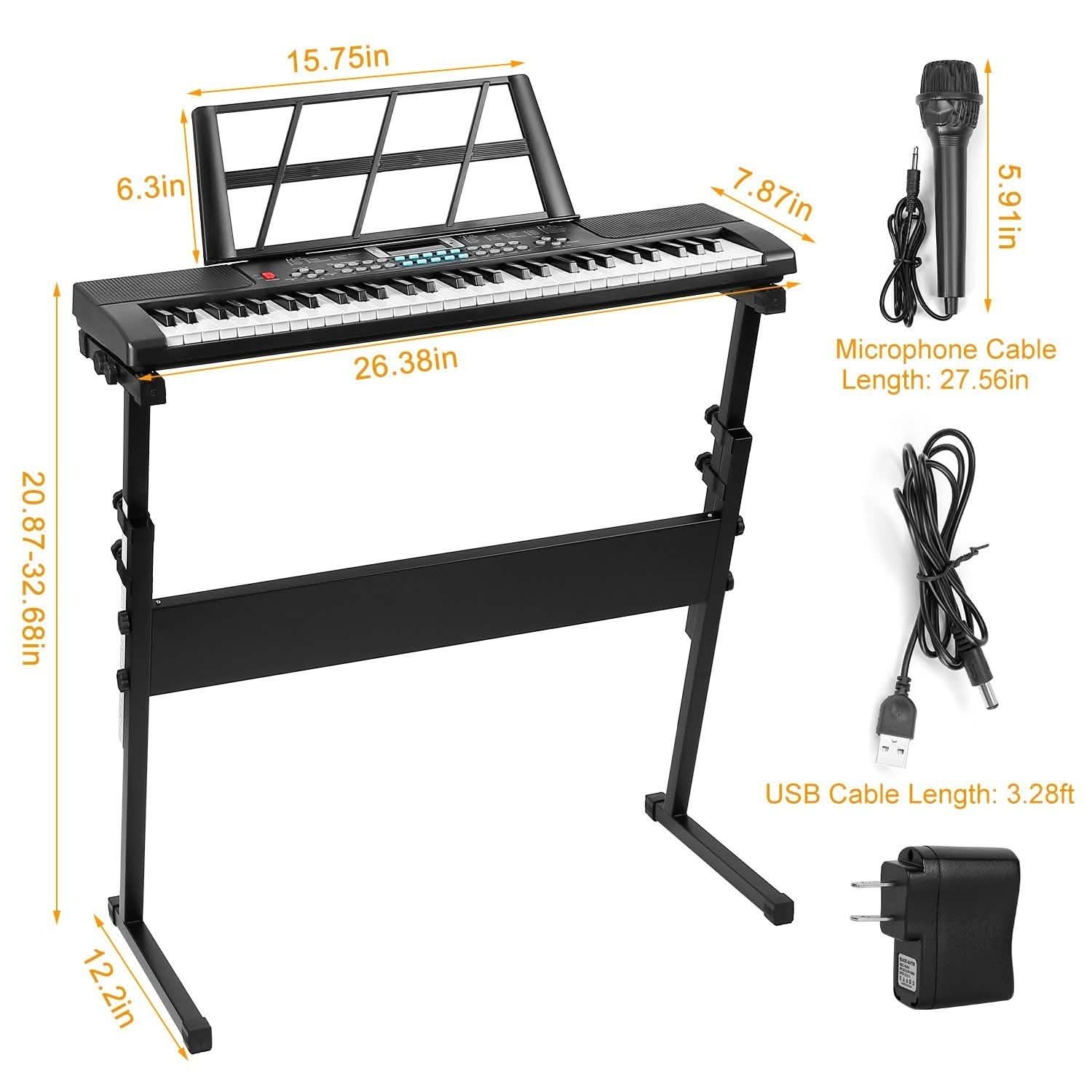 61 Keys Digital Music Electronic Keyboard