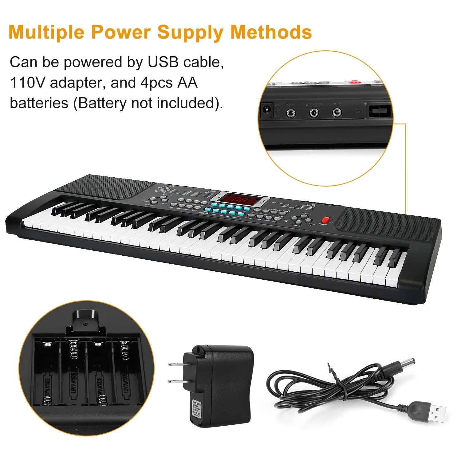61 Keys Digital Music Electronic Keyboard