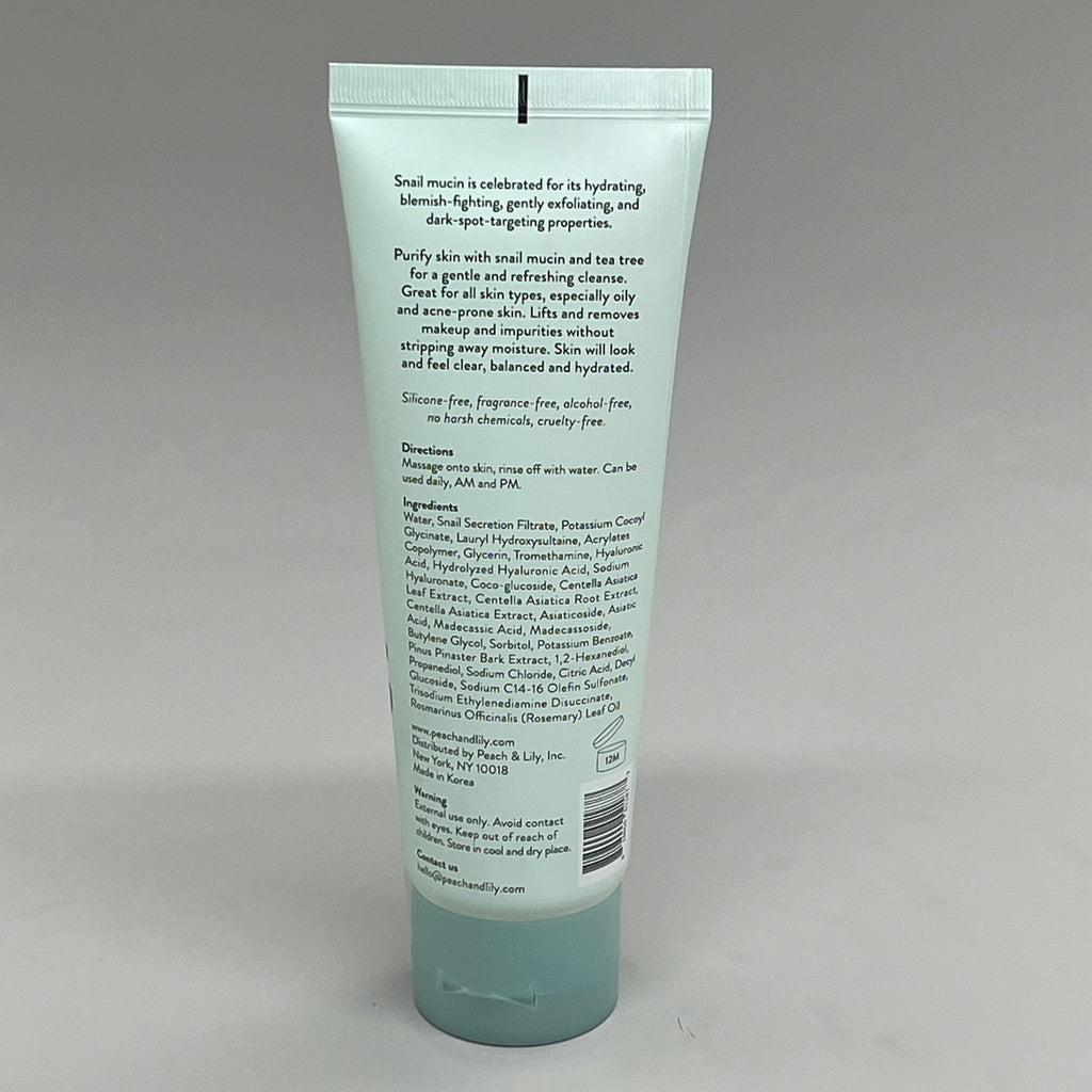 PEACH SLICES Snail Rescue Purifying Cleanser w/ Snail Mucin 4.05fl oz