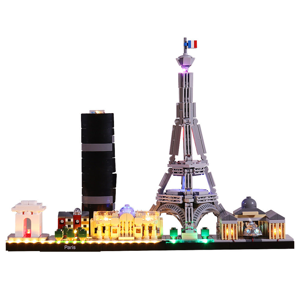 Vonado lighting is compatible with LEGO 21044 building blocks, skyline, Paris city LED lighting accessories set