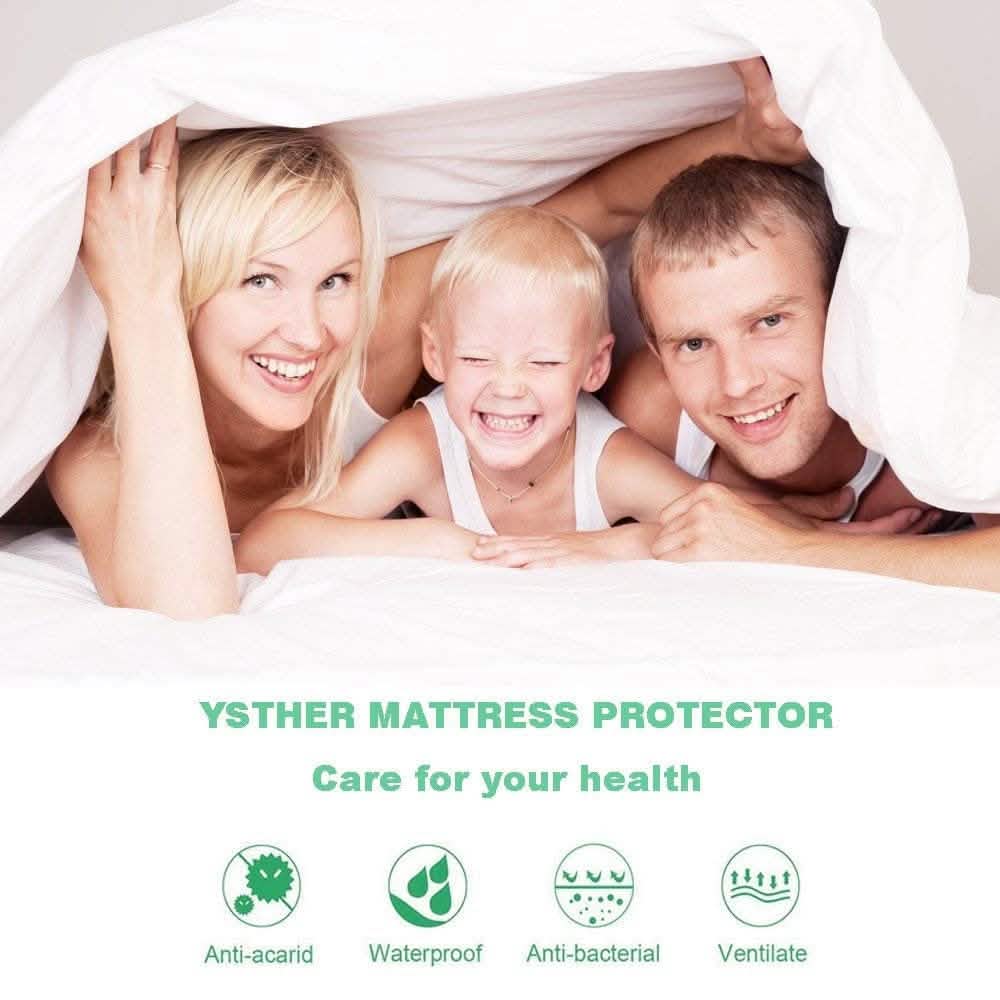 BeautySleep Terry Waterproof Mattress Protector Premium Hypoallergenic Cover
