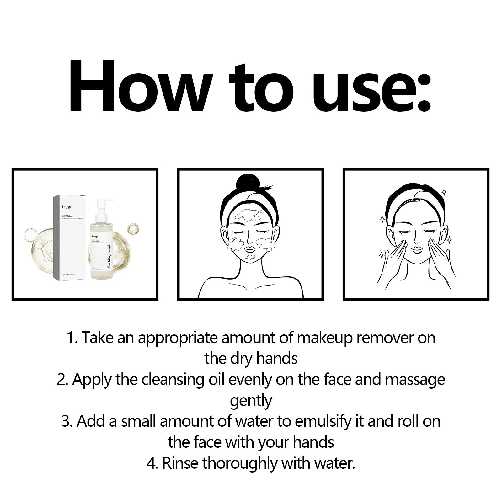 Pore Control Cleansing Oil, Clean Makeup Gently Remove Makeup Care For Skin Clean Pores Remove Makeup Oil