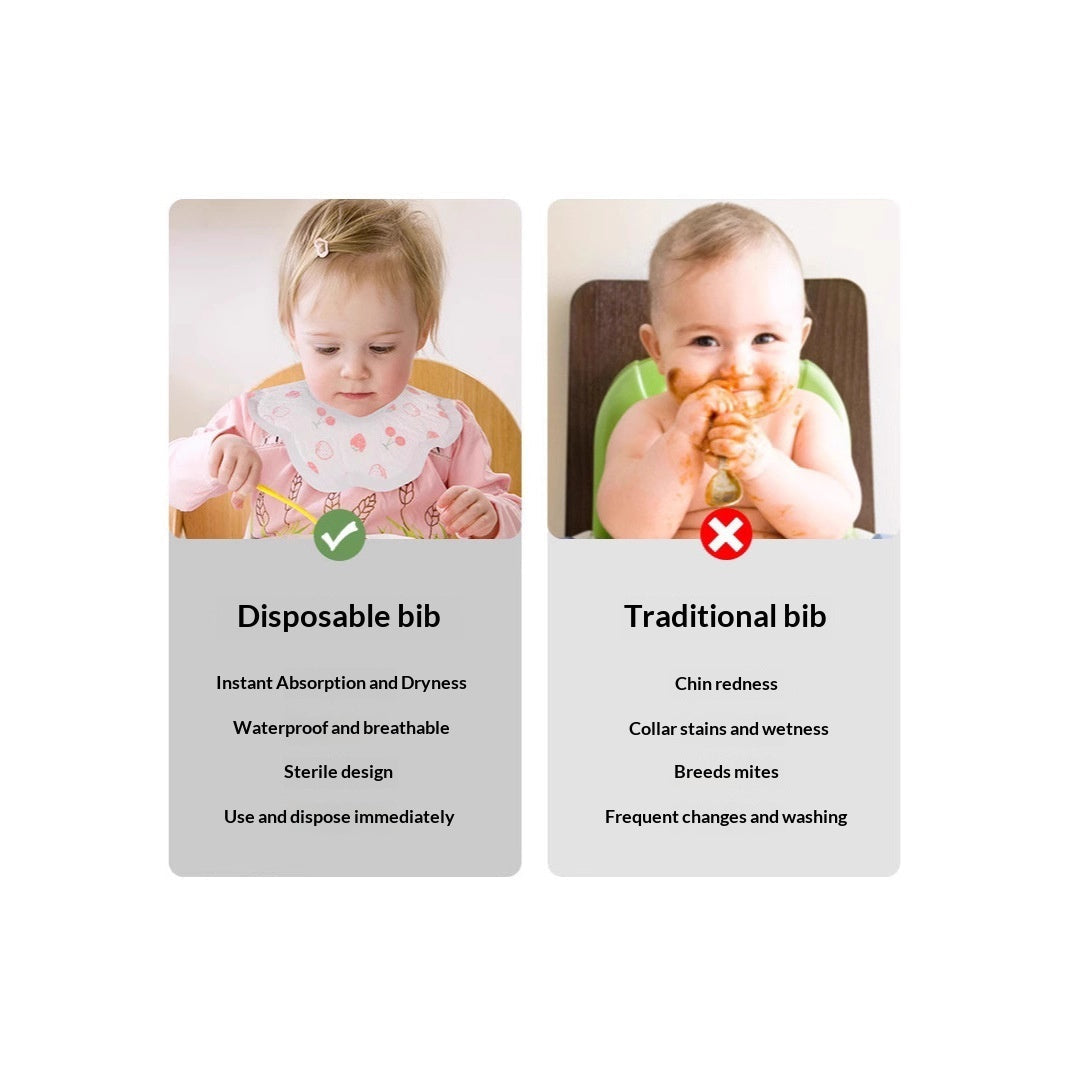 Baby Wash Free Thin Disposable Drool Towel