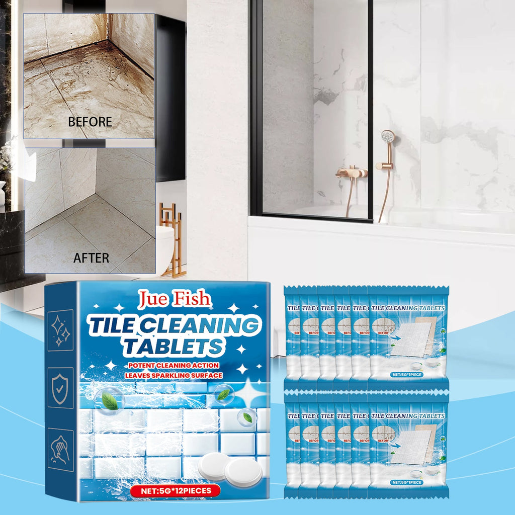 Ceramic Tile Cleaning Effervescent Tablet, Toilet Basin Wall Tile Decontamination And Descaling Brightening Cleaning Tablet