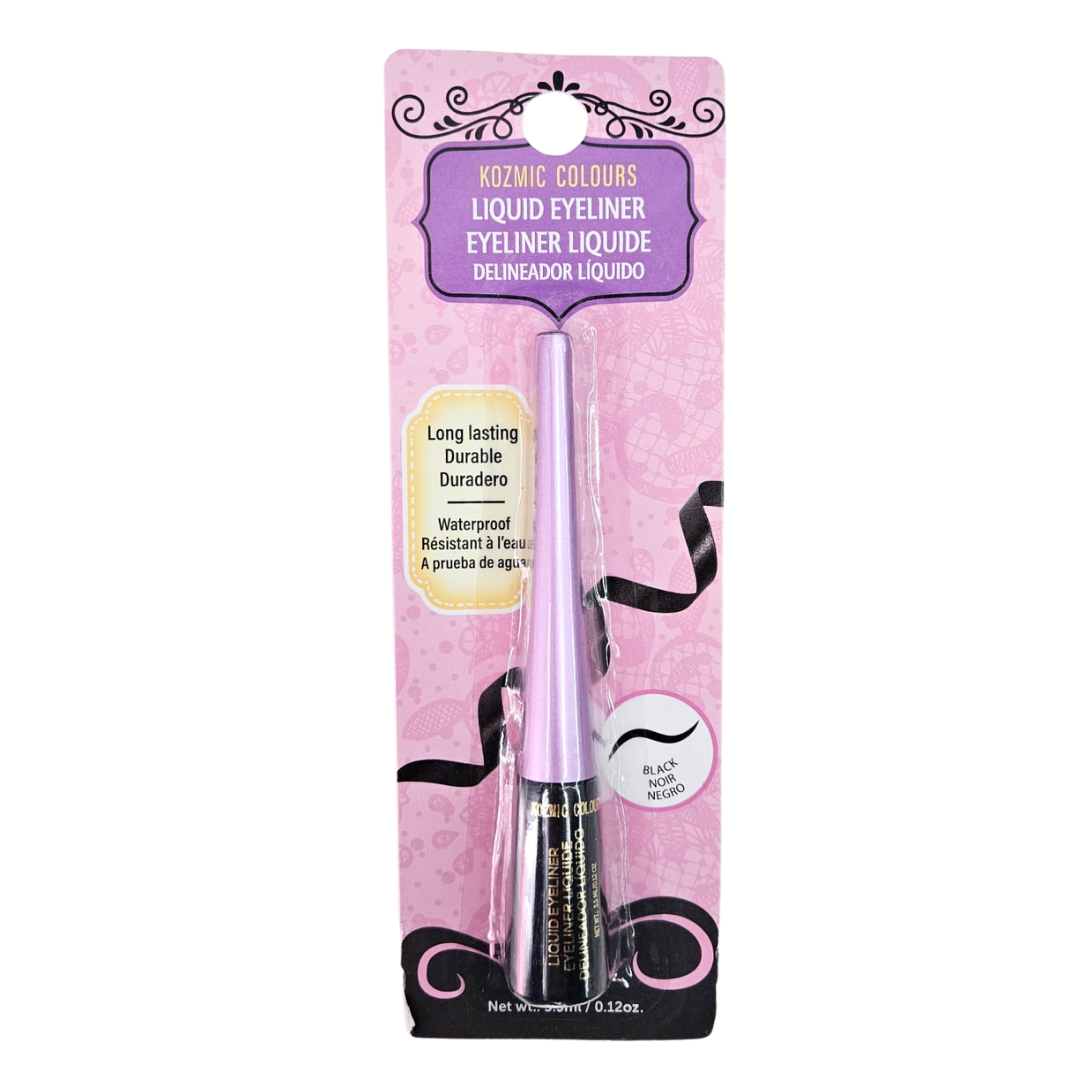 Kozmic Colours Liquid Eyeliner Black Waterproof (0.12 fl oz)
