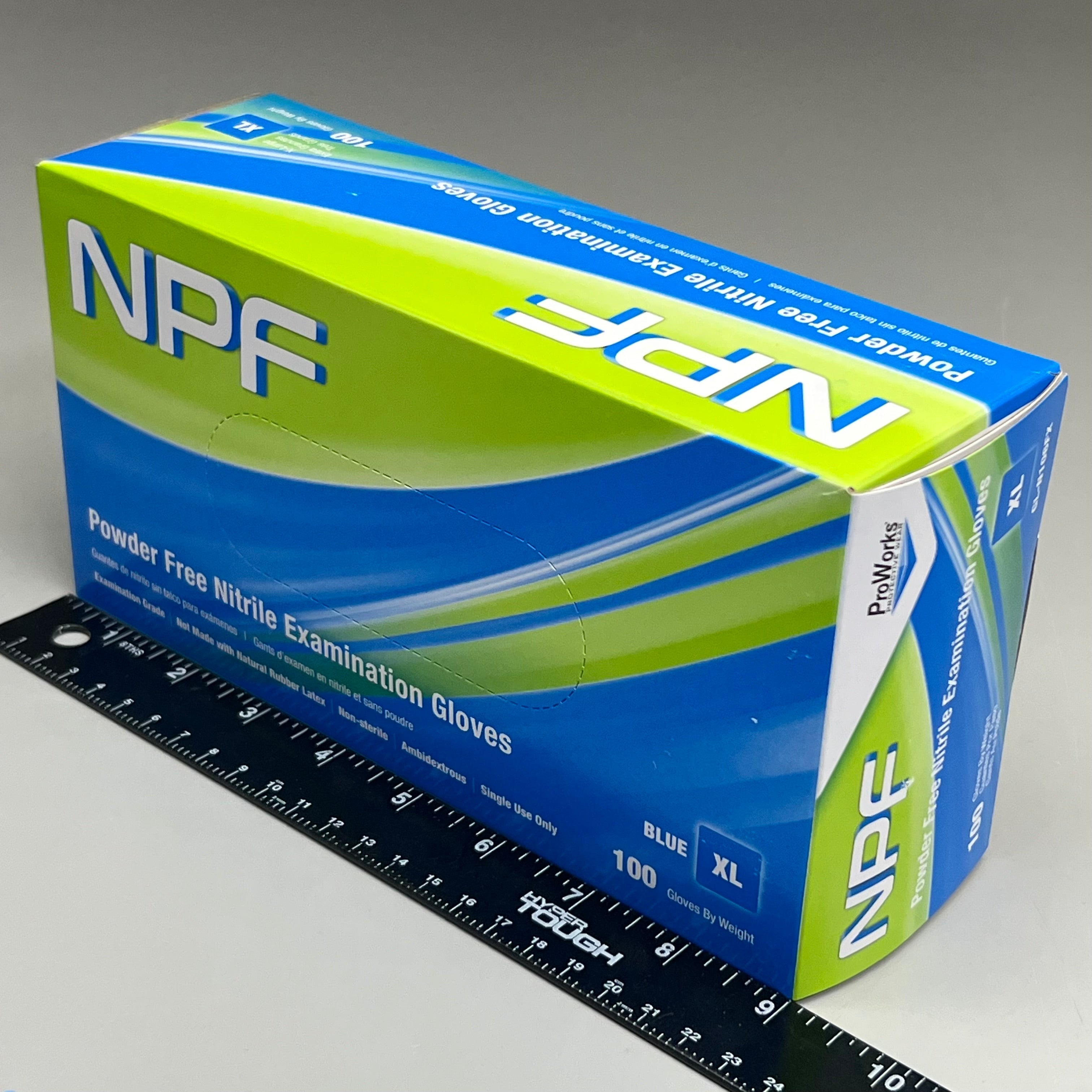 HOSPECO NPF (1,000 PACK) Nitrile Powder Free Exam Gloves Sz S Blue GL-N106FS
