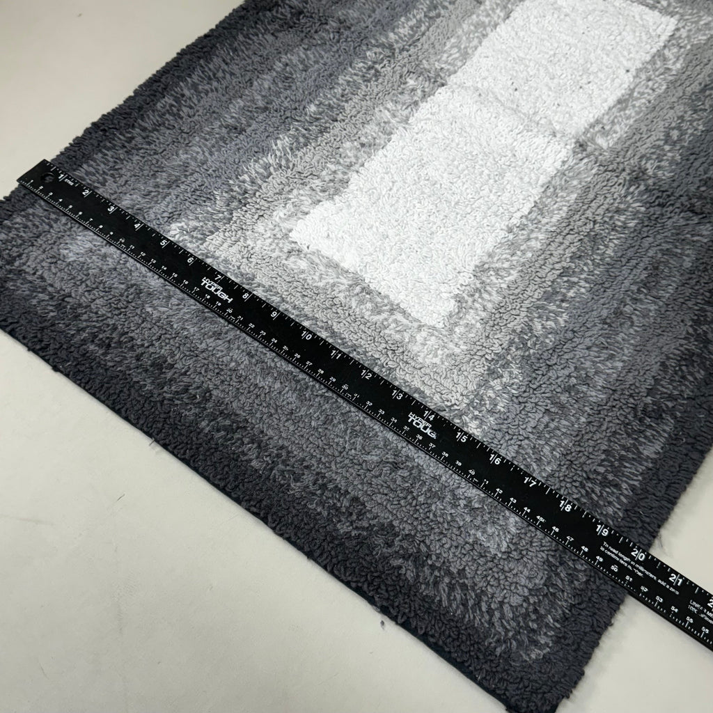 BETTER HOMES & GARDEN (2 PACK) Cotton Reversible Bath Rug 20X30" Ombre Grey