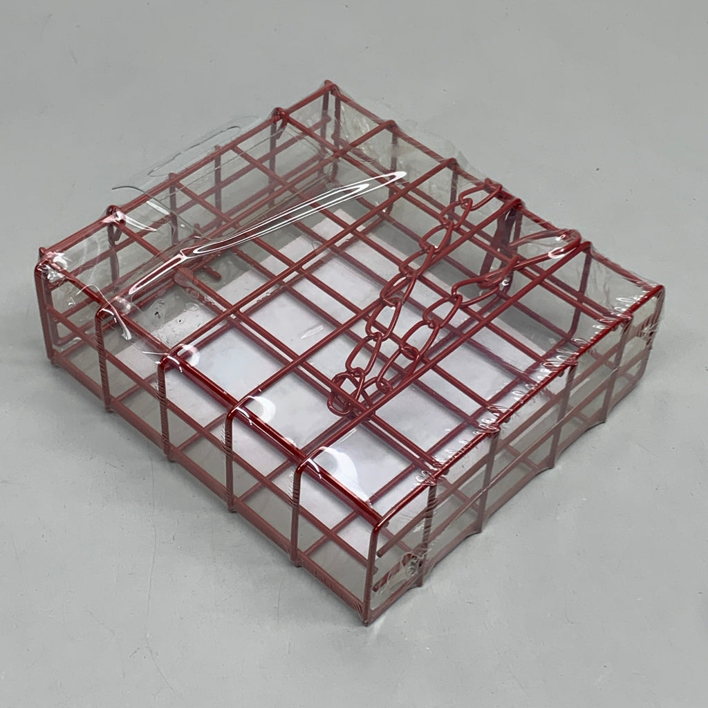 HAPPY HEN (2 PACK) Coated Steel Treat Basket Red 855297003292