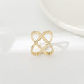 Creative Rice King Star Gold-Plated Scarf Buckle Multi-Purpose X Cross Hollow Smooth Surface Scarf Square Shawl Buckle