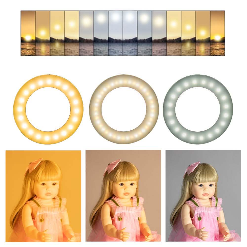 6.3" Multi-function Selfie Ring Light with Tripod Stand
