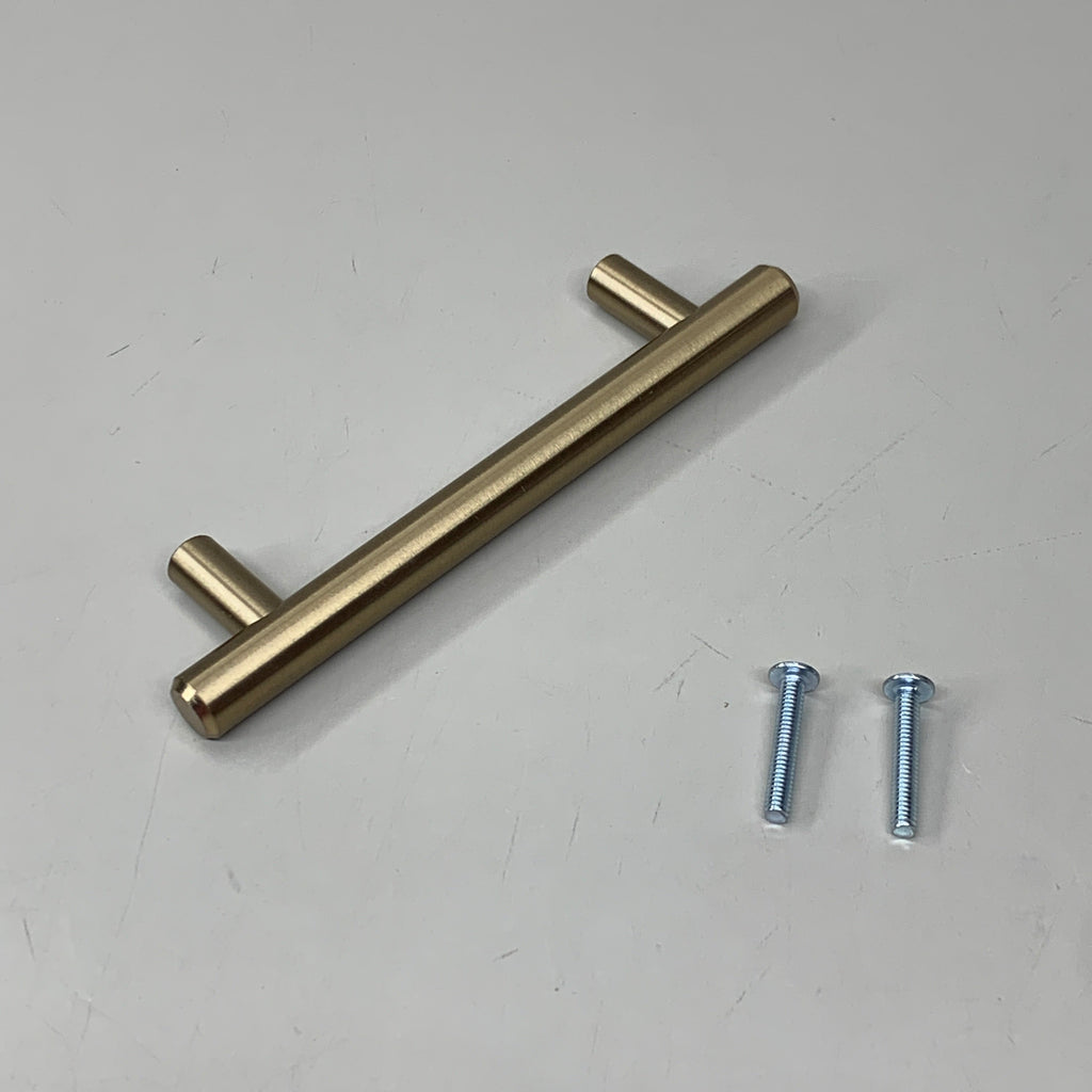BERENSON (10 PACK) Traditional Advantage Two T-Bar Pull Champagne 96mm 9541-20CZ-P