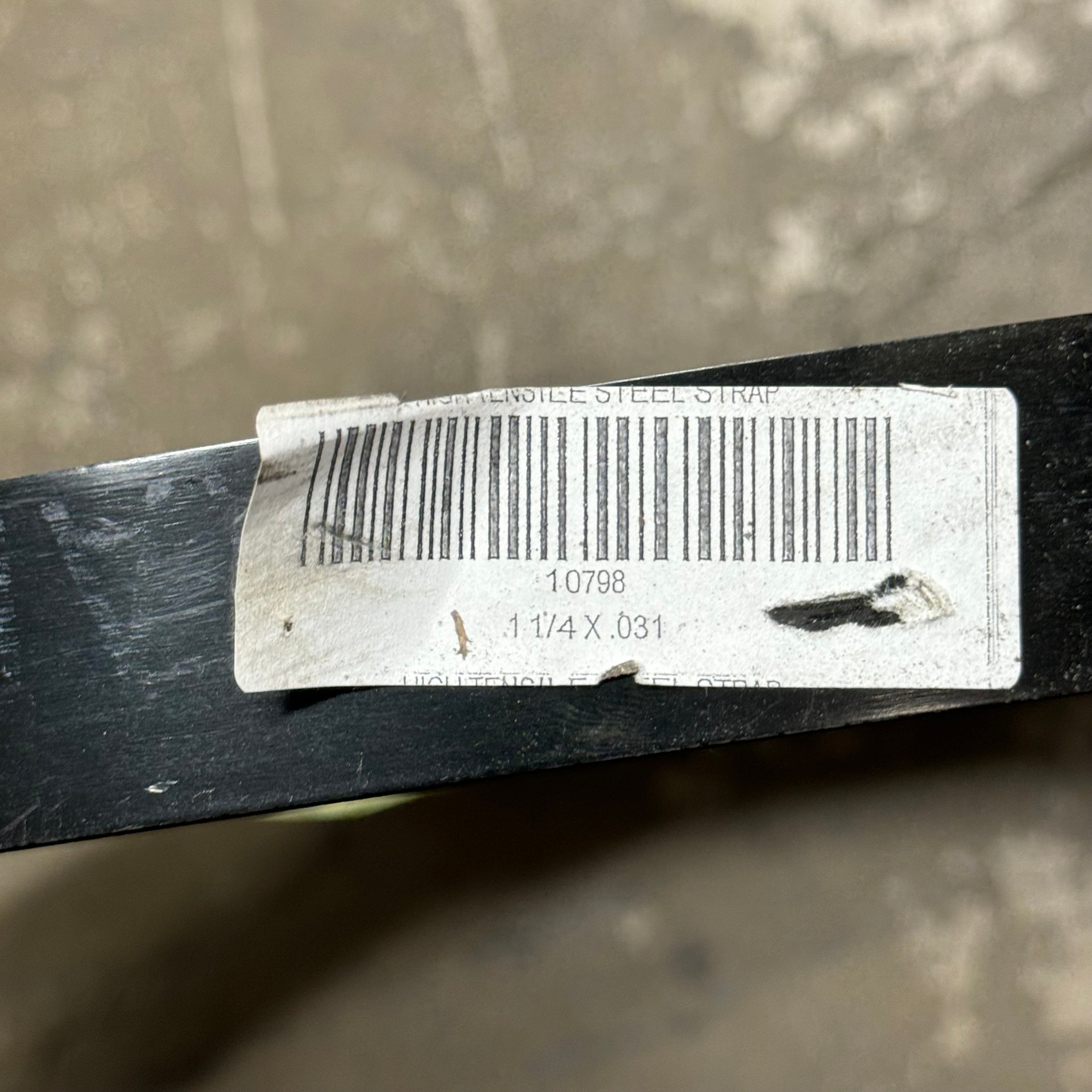 MSC High Tensile Steel Strap 01700756 1 1/4”x1 1/8”W Black