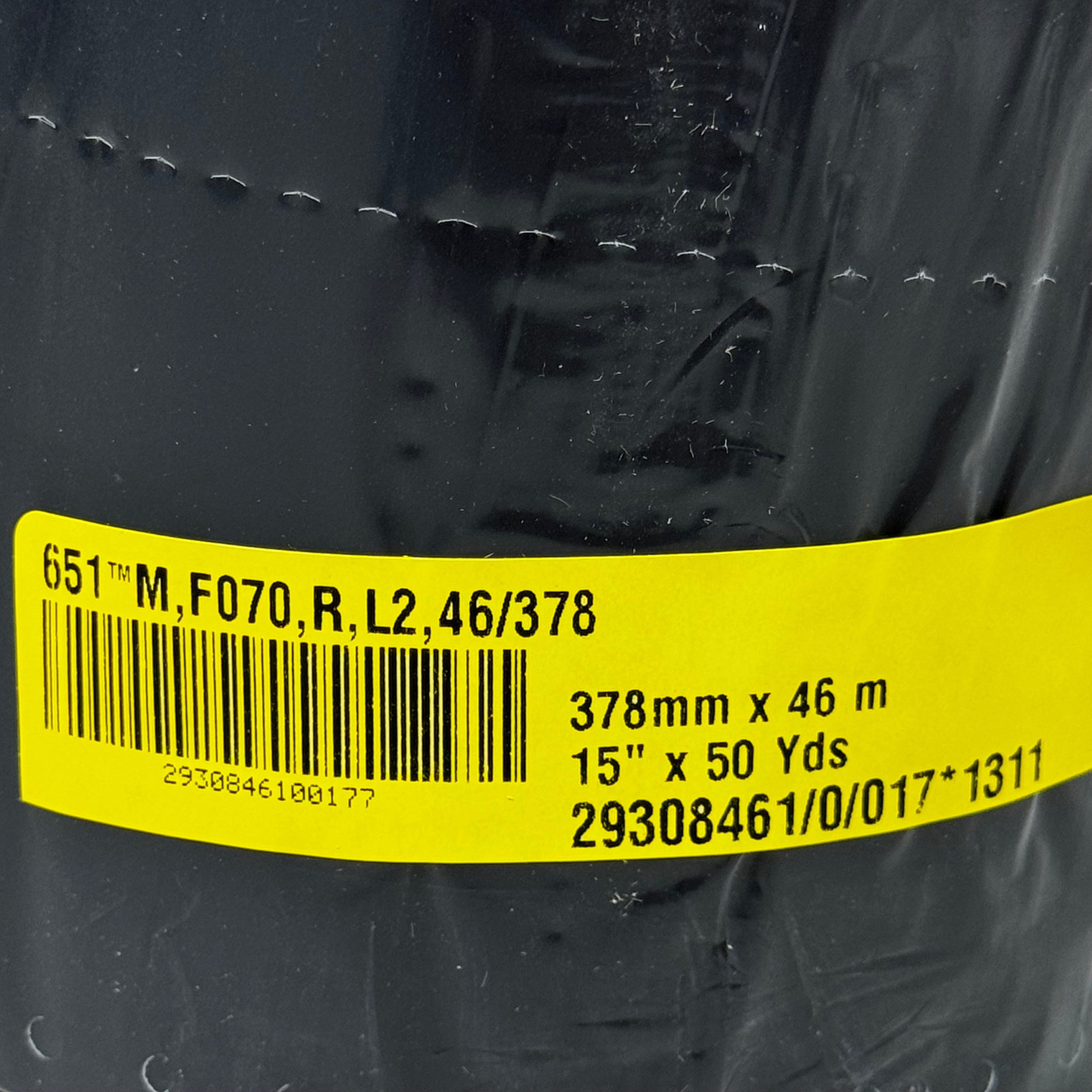 ORAFOL 651 Permanent Vinyl IntermediateCal 15"X50Yds Black 651TM-070