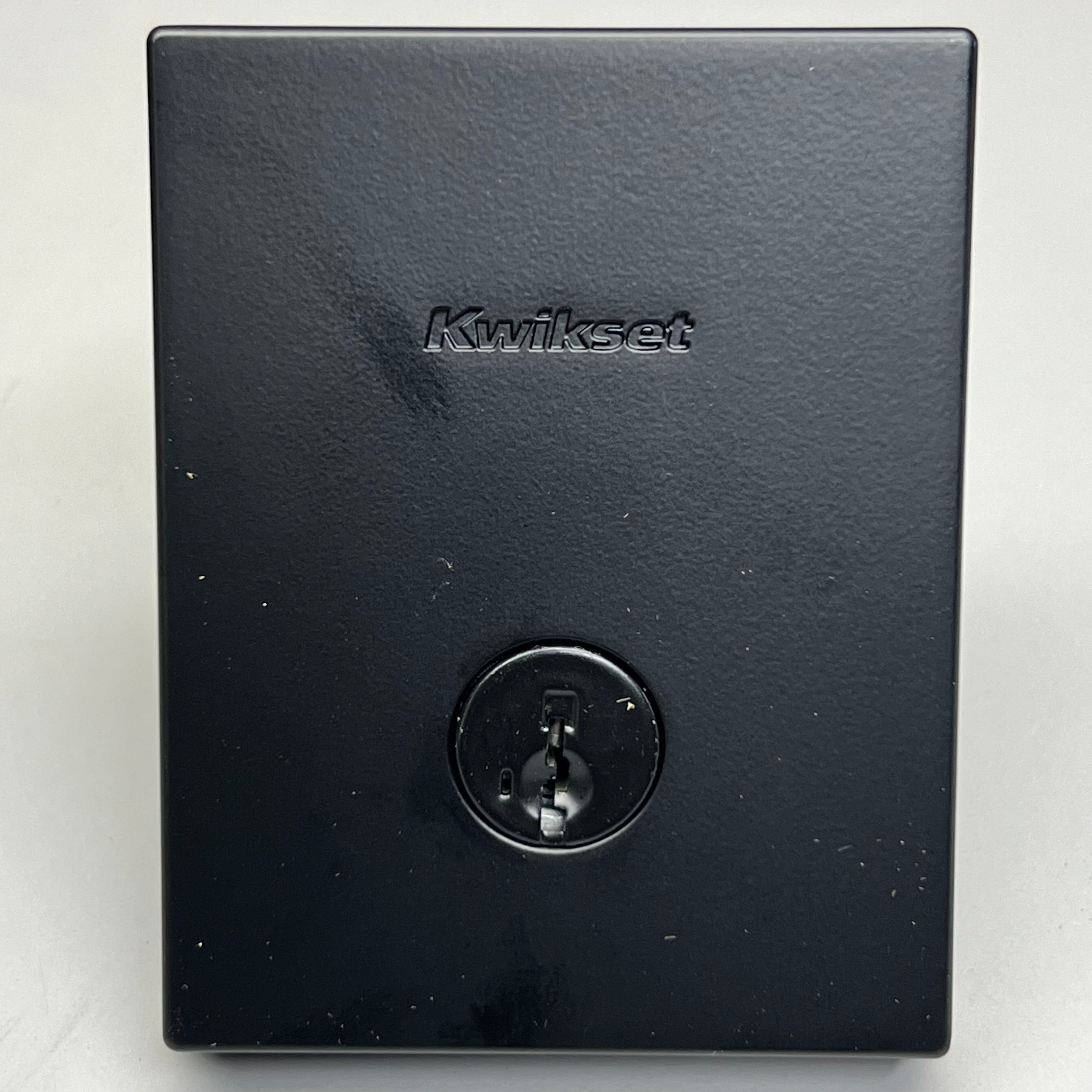 KWIKSET San Clemente Single Cylinder Keyed Entry Handleset w/ SmartKey (Exterior Only) Black