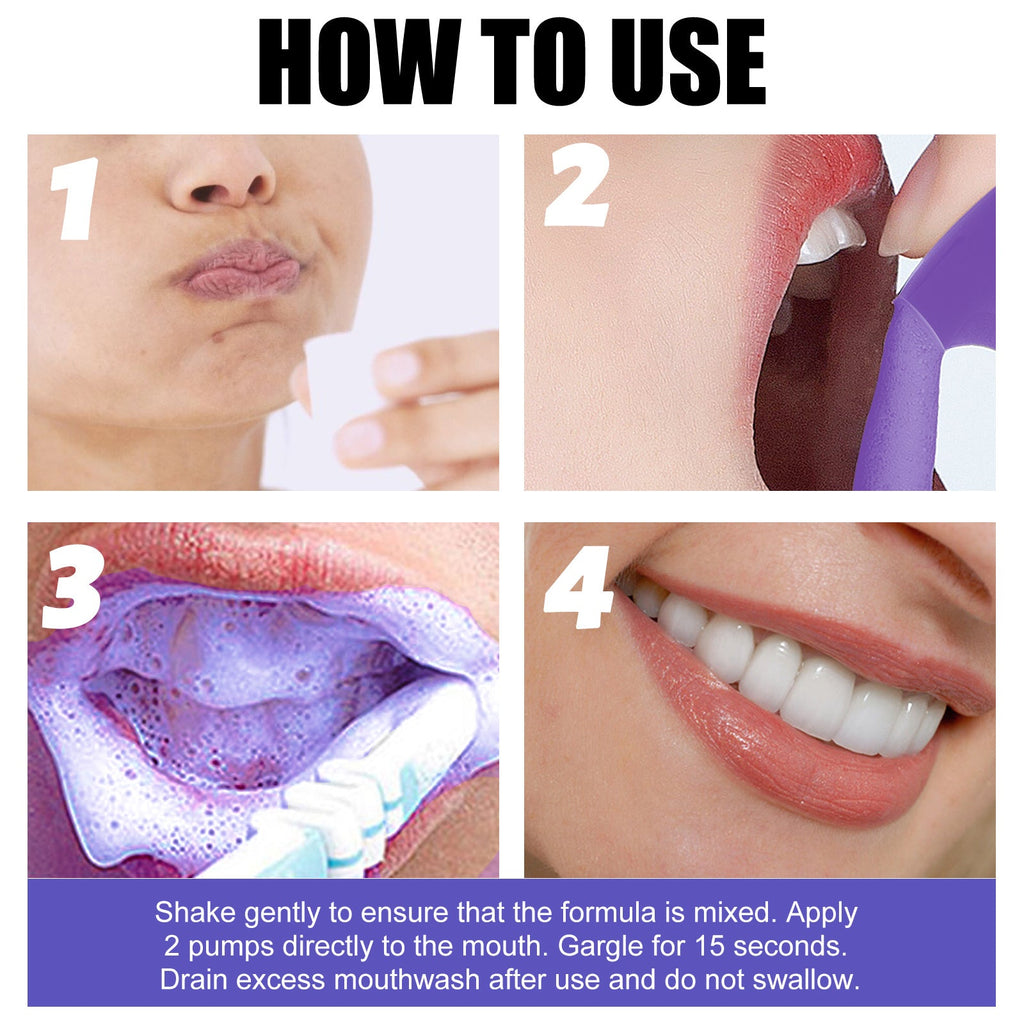 V34 Purple Toned Tooth Mousse Toothpaste Teeth Cleaning Stains Smoke Tartar Oral Care