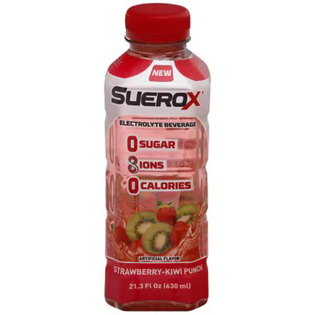 Suerox Zero Sugar Fruit Punch Electrolyte Beverage 21.3oz