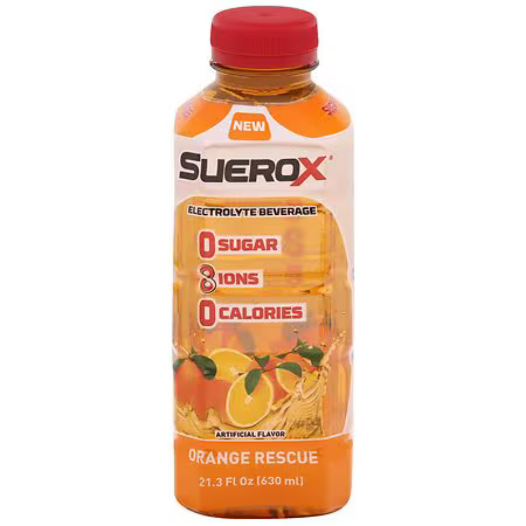 Suerox Zero Sugar Orange Electrolyte Beverage 21.3oz