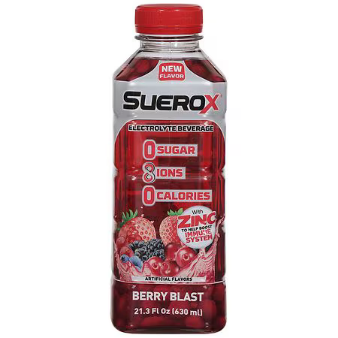 Suerox Zero Sugar Berry Blast Electrolyte Beverage 21.3oz