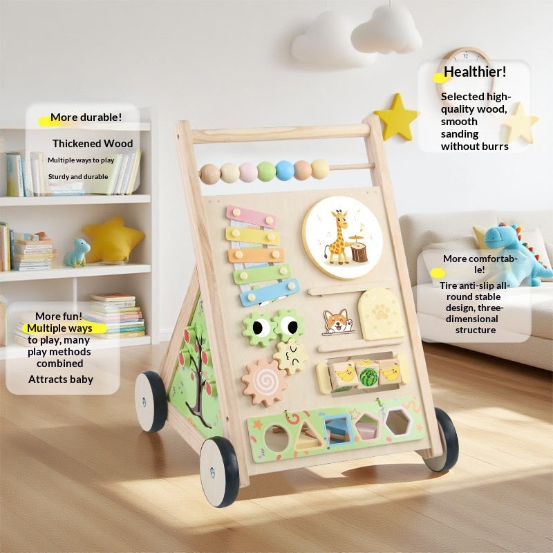 Wooden Toddler Walker Baby Early Education Educational Toy