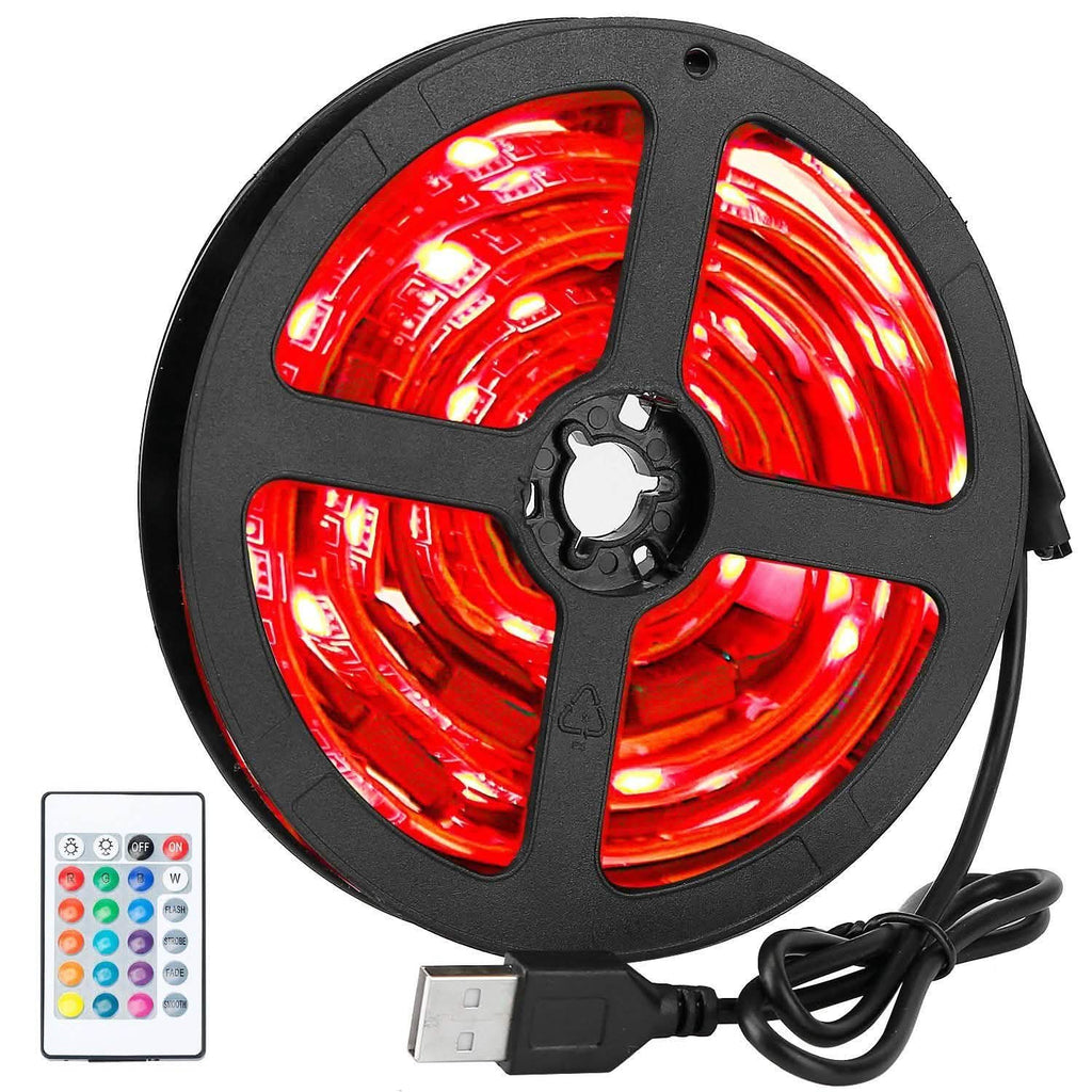 6.56ft TV LED Backlight RGB Strip Light USB Monitor Lighting