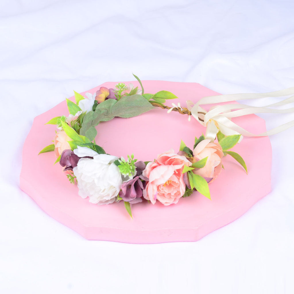 Girl's flower wreath, European and American popular headband, Korean style bride, wedding studio, outdoor photography, headwear