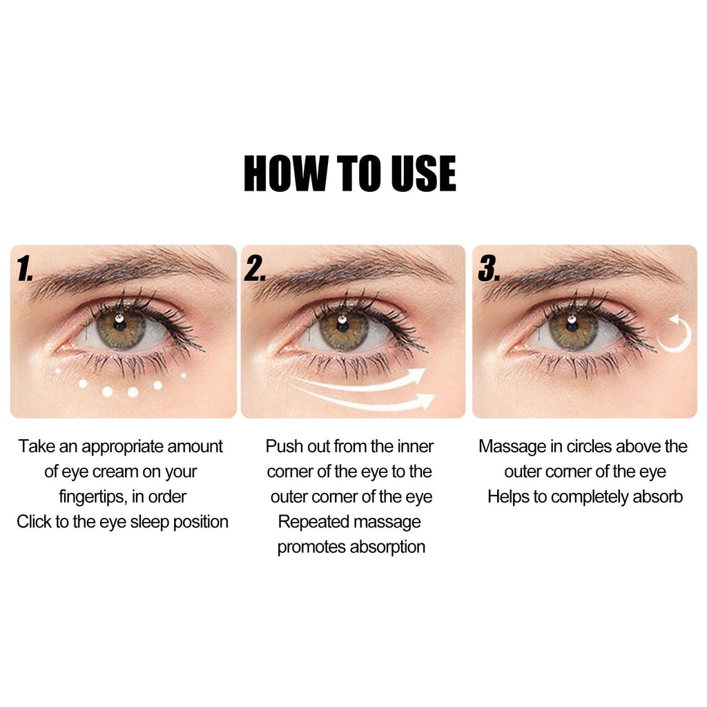 EELHOE Instant Eye Cream, Soft Elastic Eye Care For Wrinkles Eye Cream Refreshing, Hydrating And Brightening Eye Care