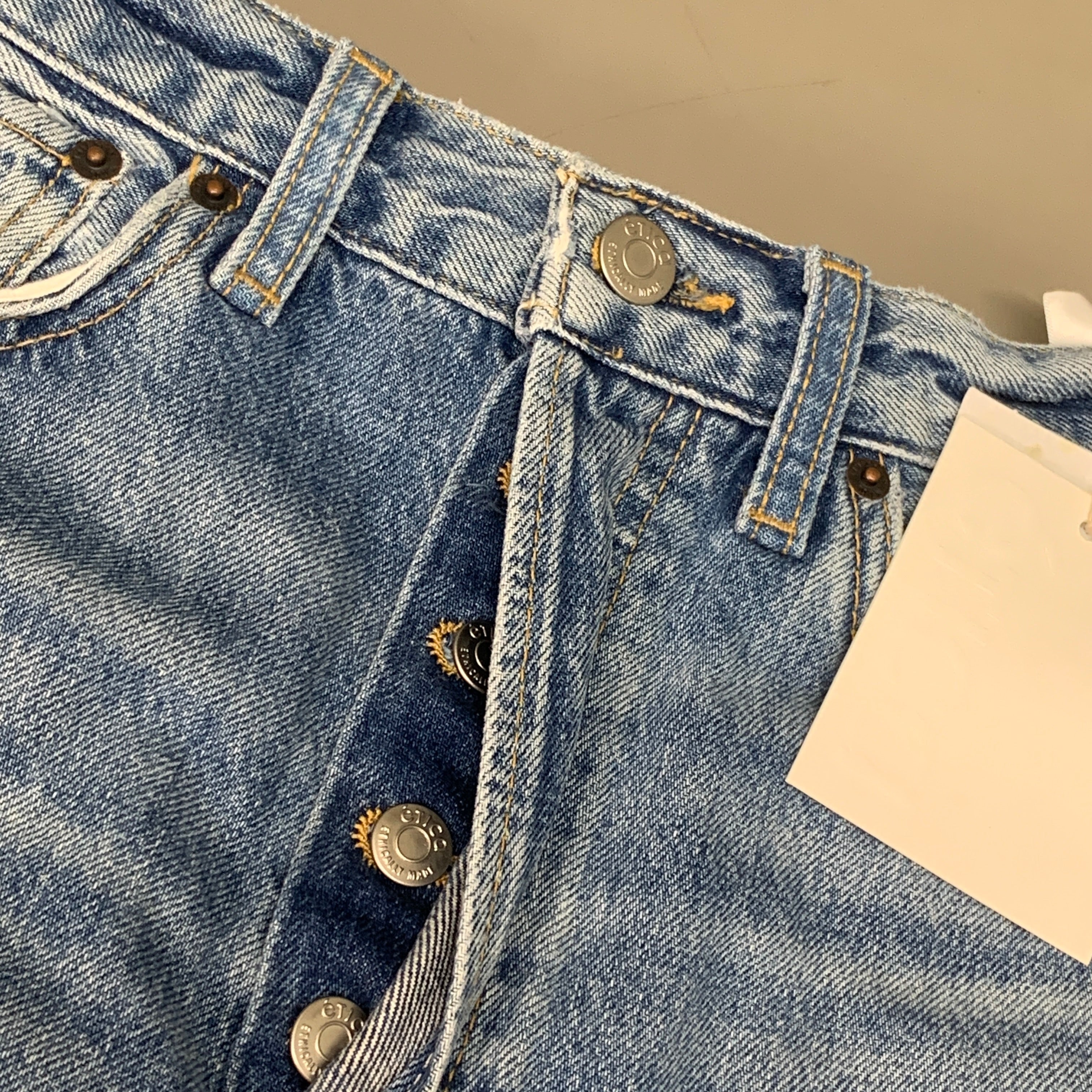 ETICA Bryce Pinch Waist Boyfriend Pant Canyon Reef Certified Organic Size 27 EW178281