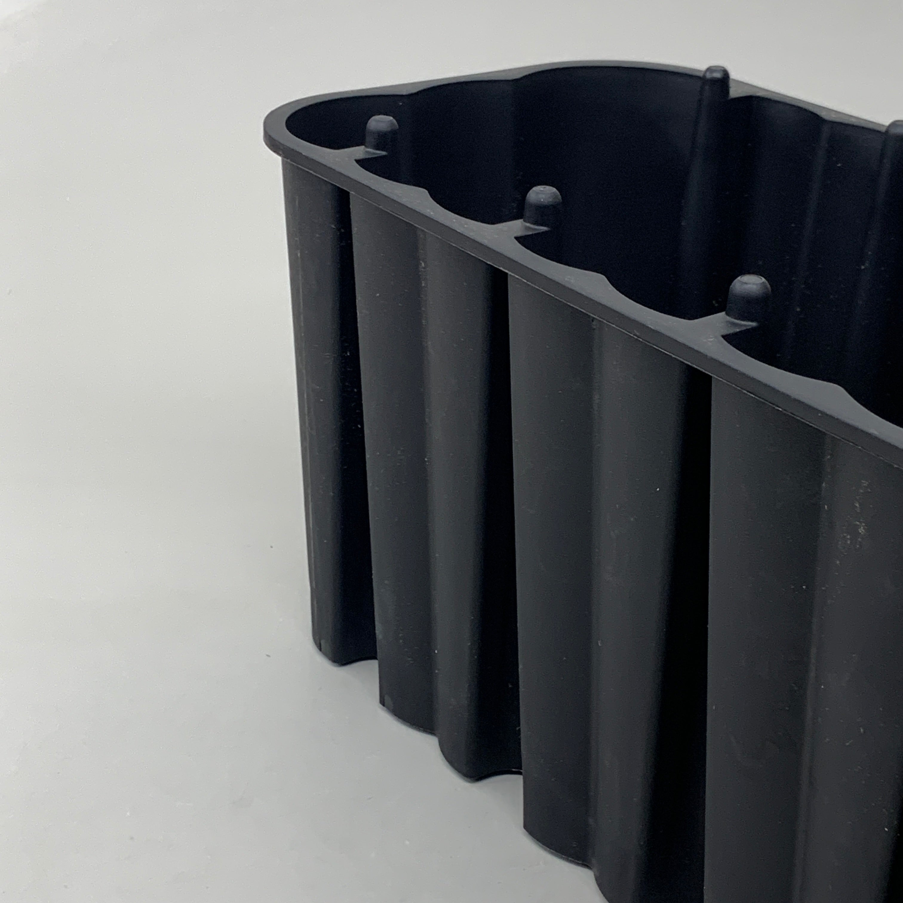 AKRO-MILLS (2 PACK) Stack and Nest Plastic Bin 24 LB Load Capacity 307762 BLACK (New)