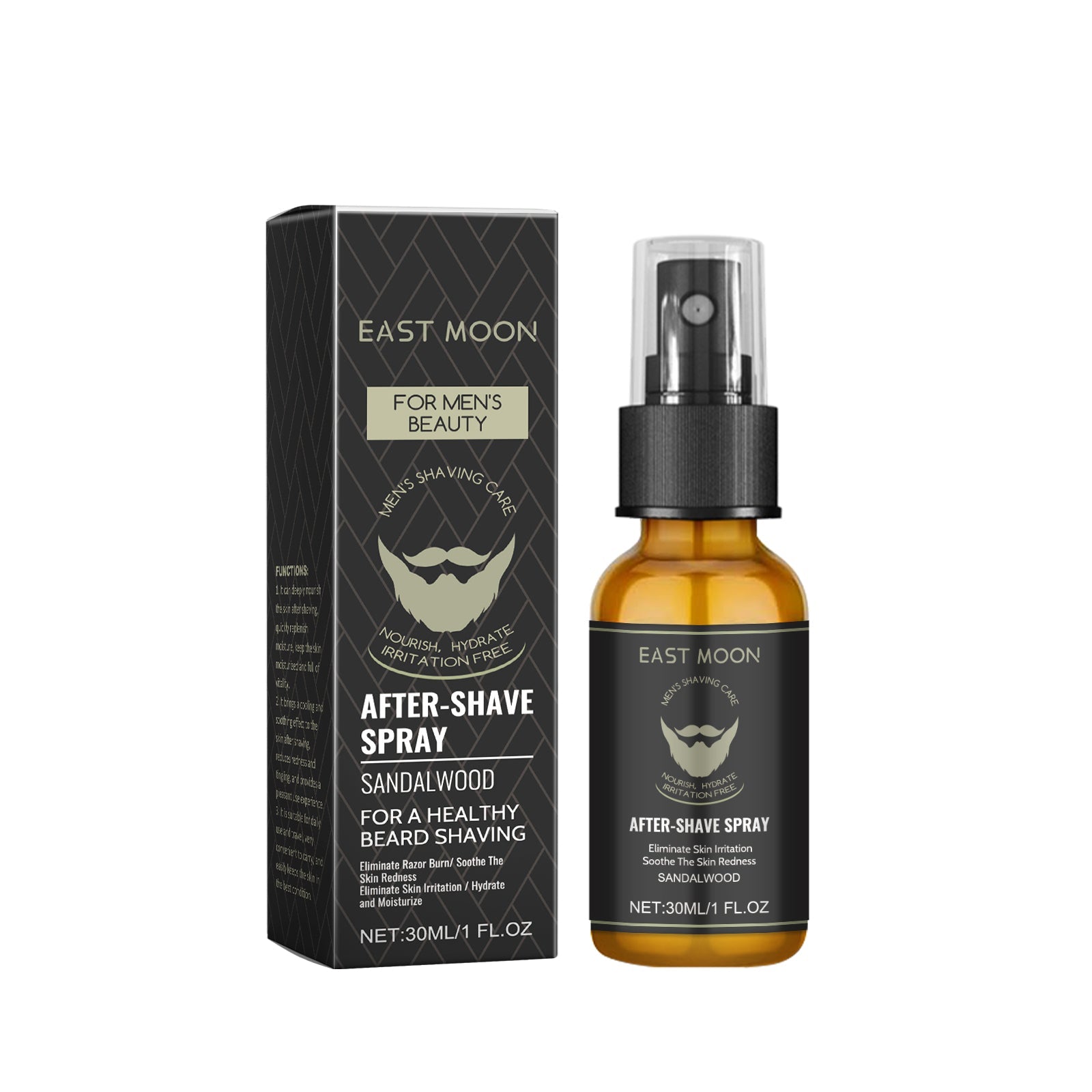 After Shave Spray Men's Beard Care Soothing Moisturizing Cool Skin Care Spray