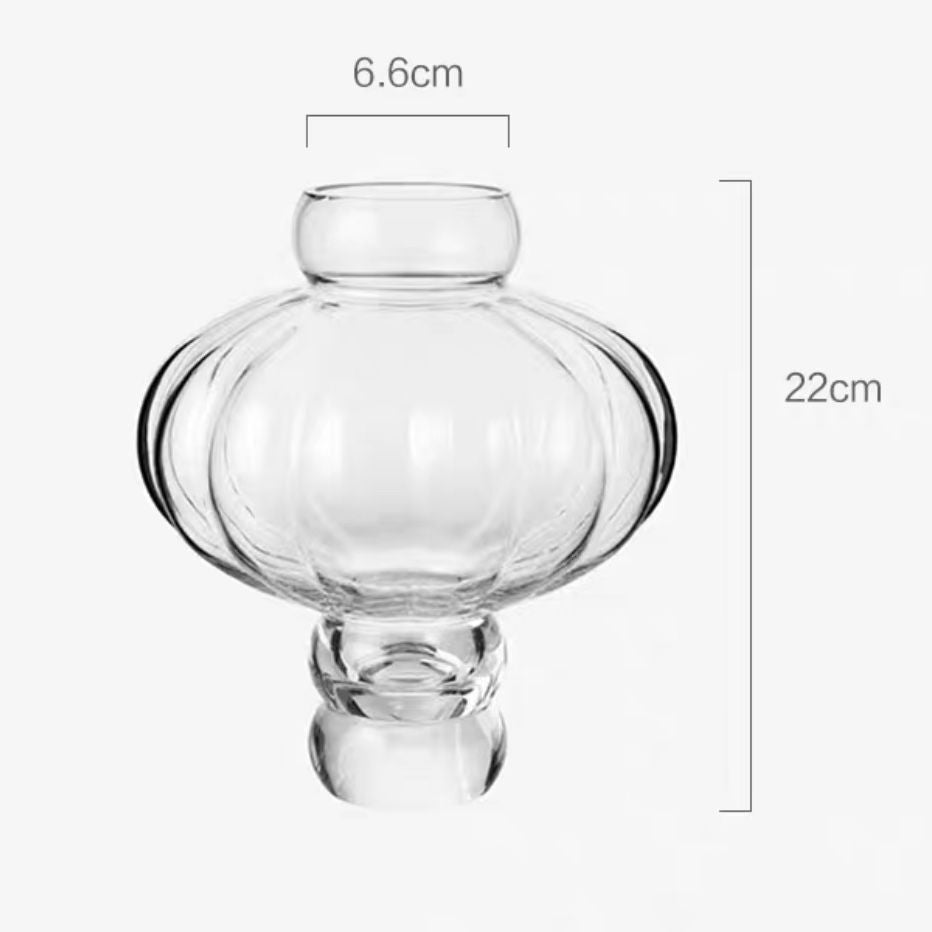 Creative New Lantern Glass Vase Living Room Dining Table Flower Arrangement