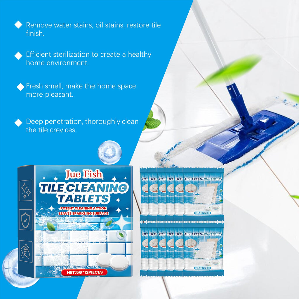 Ceramic Tile Cleaning Effervescent Tablet, Toilet Basin Wall Tile Decontamination And Descaling Brightening Cleaning Tablet