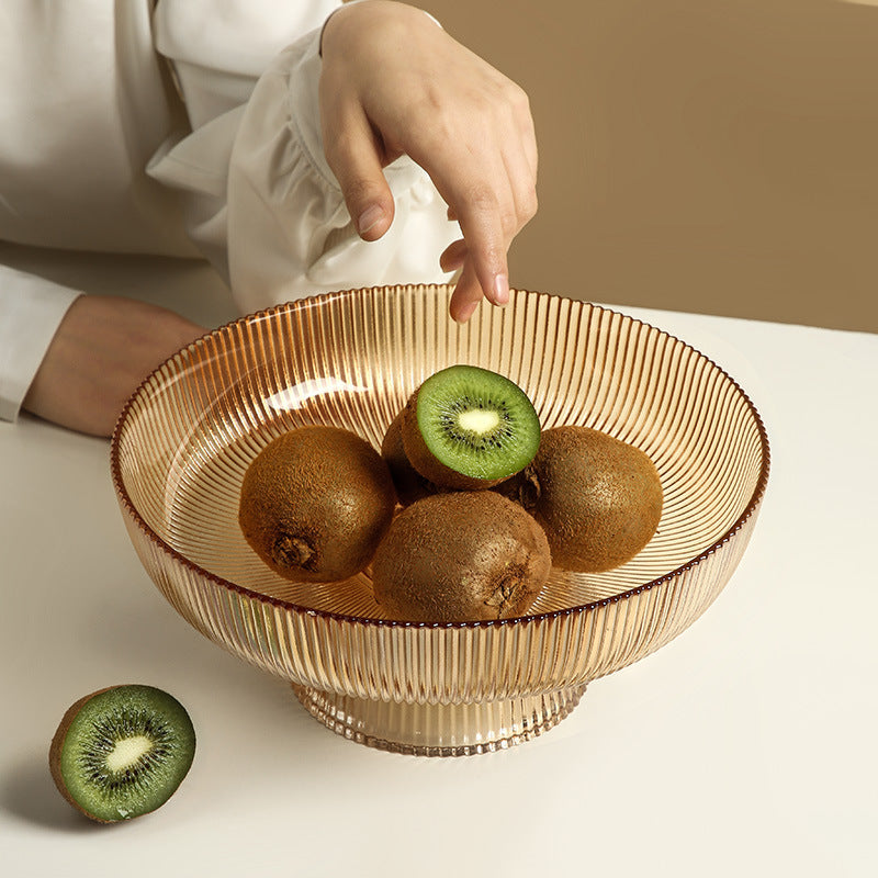 Glass Fruit Tray Living Room Coffee Table