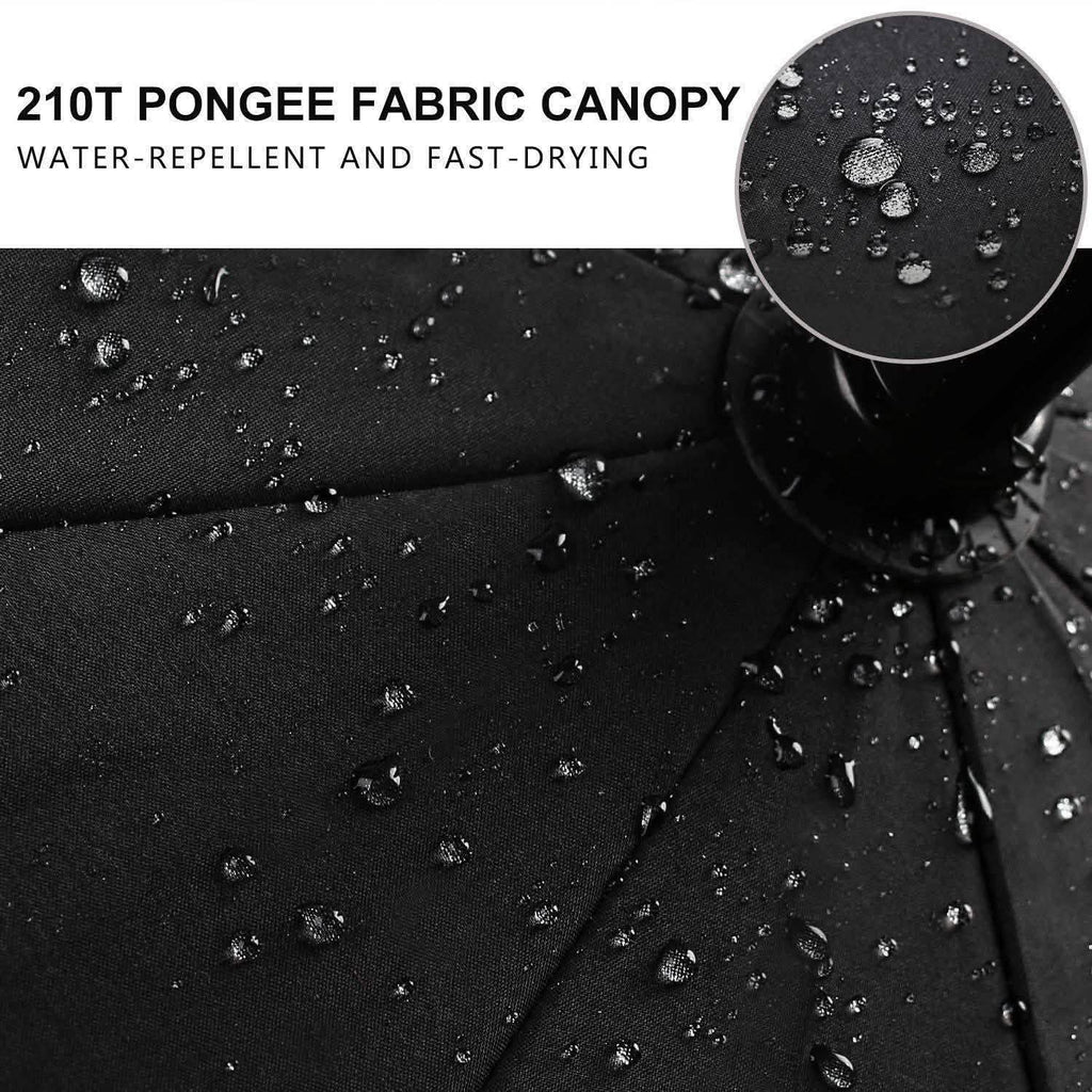 68" Automatic Open Golf Umbrella - Black