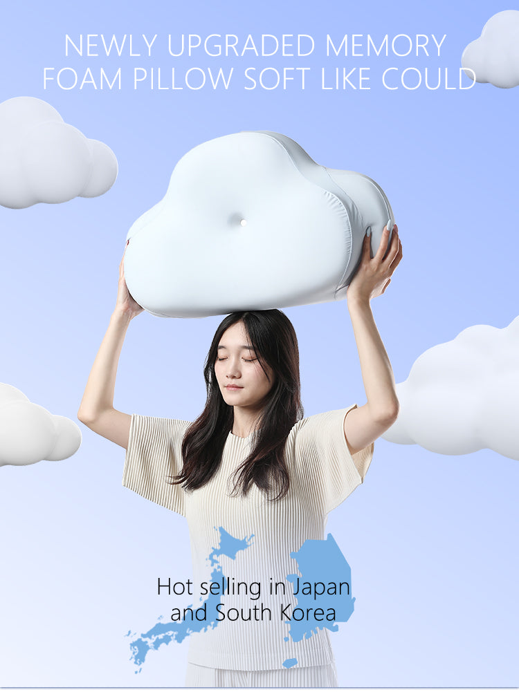 Cervical Orthopedic Contour Memory Foam Cloud Pillow For Sleep Comfortable