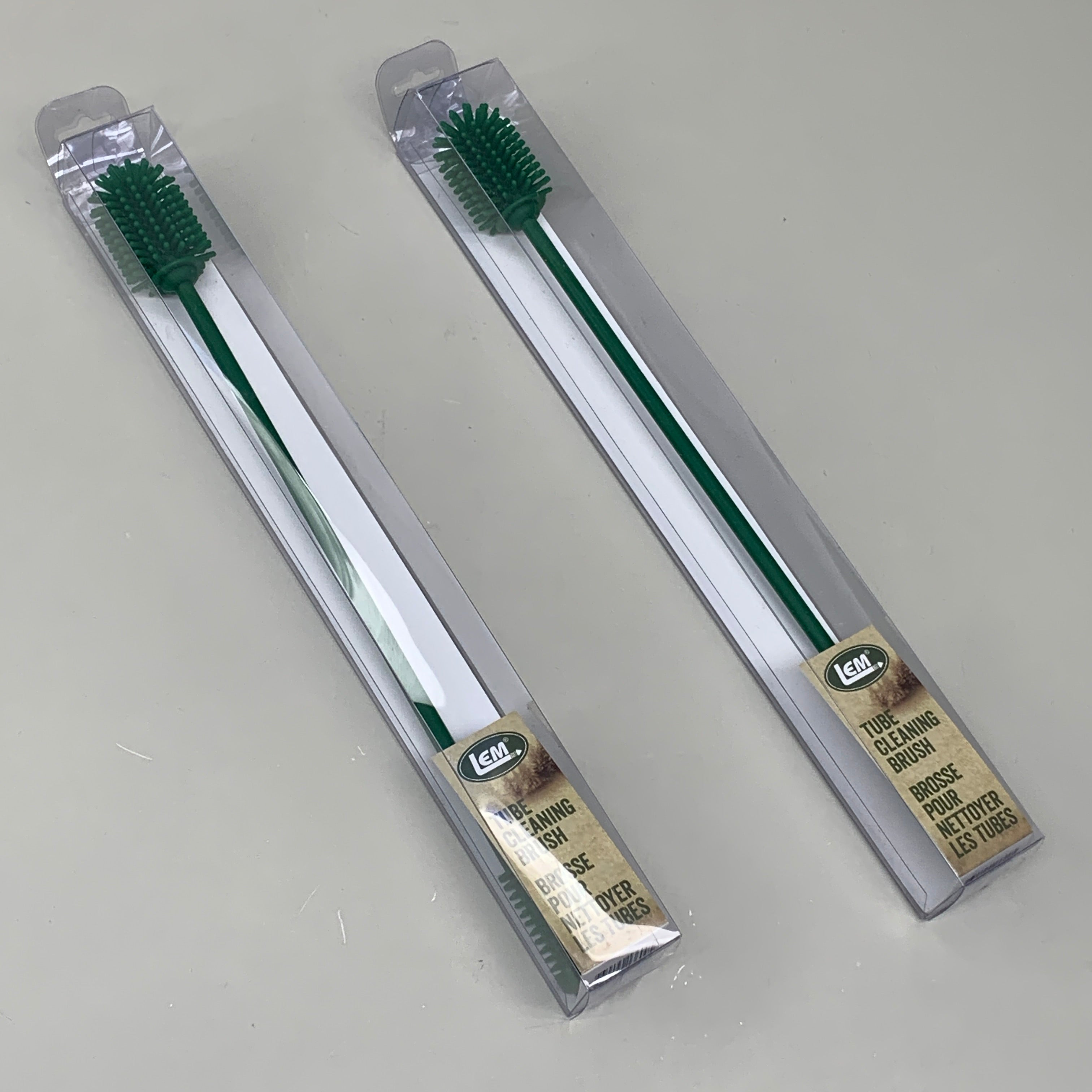 LEM (2 PACK) Tube Cleaning Brush Dual Head for Small or Larger Tubes Scilicone 1360