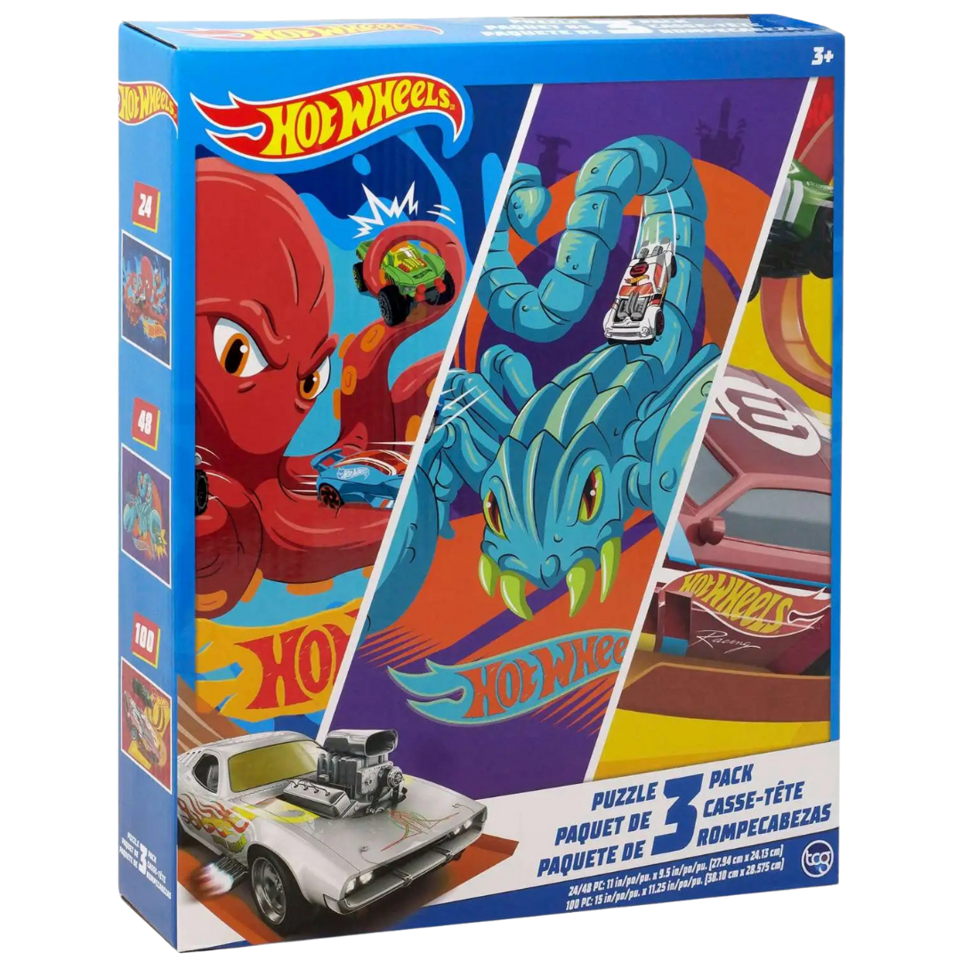 Hot Wheels 3-Pack Puzzle Set (3Y+)