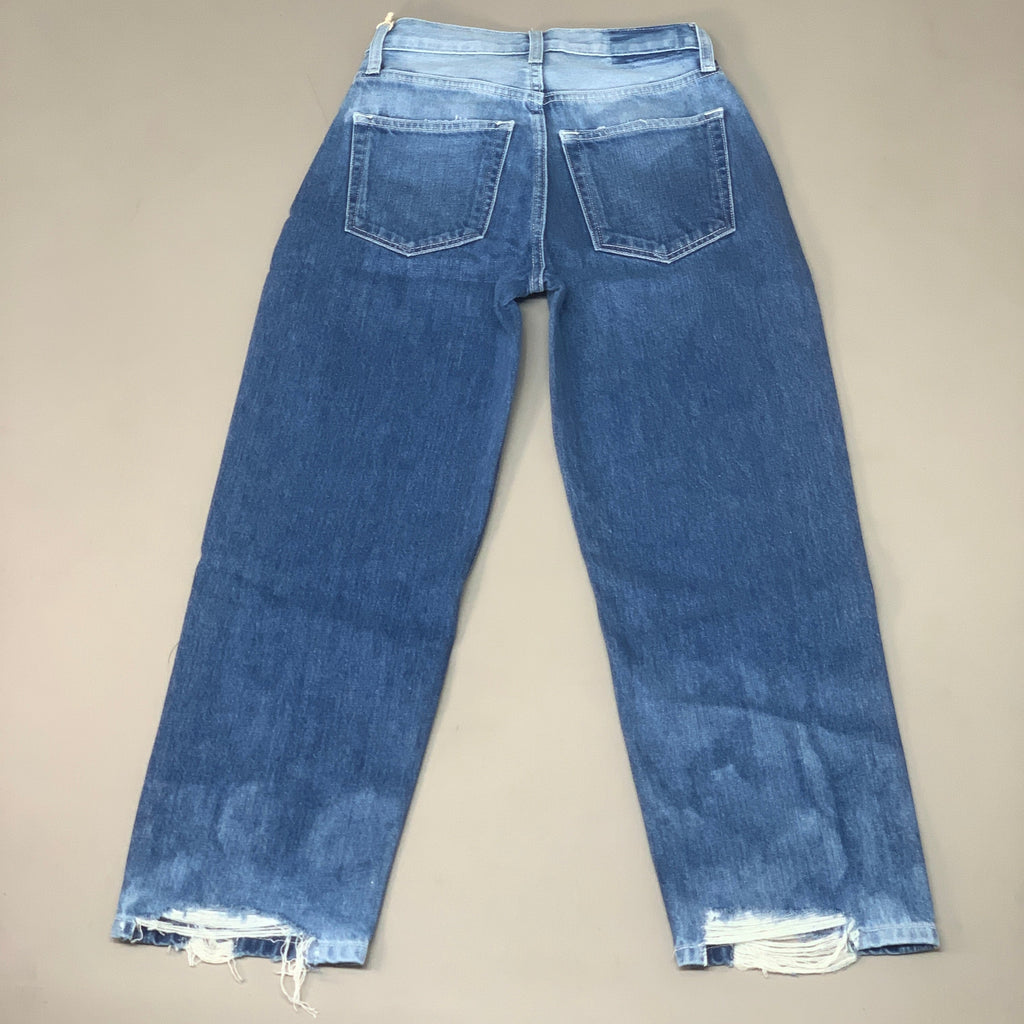ETICA Tyler Vintage Straight Crop Jeans 100% Cotton Shipwreck Size 26 EW178114A