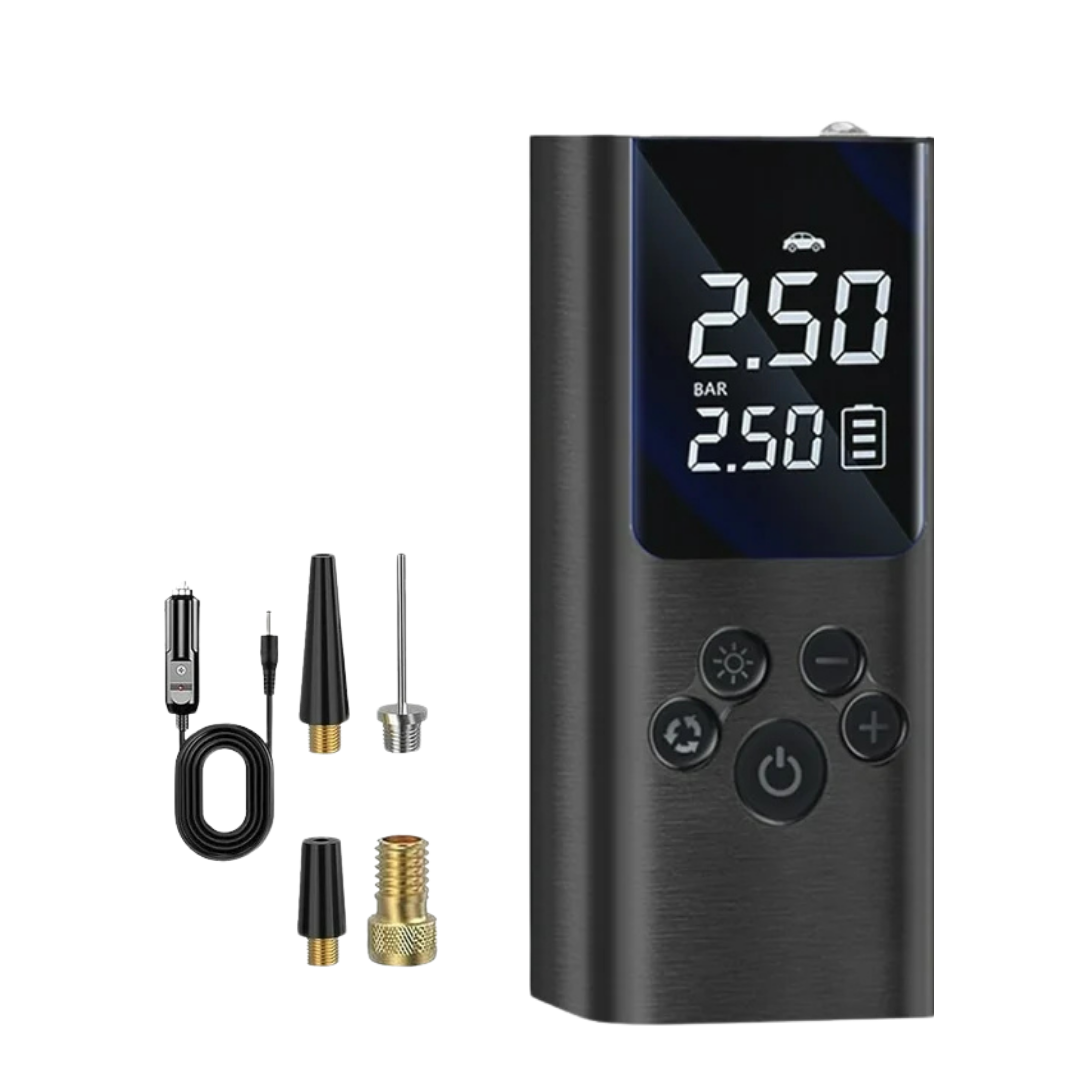 Portable Rechargeable Digital Tire Inflator Air Pump with LED Display