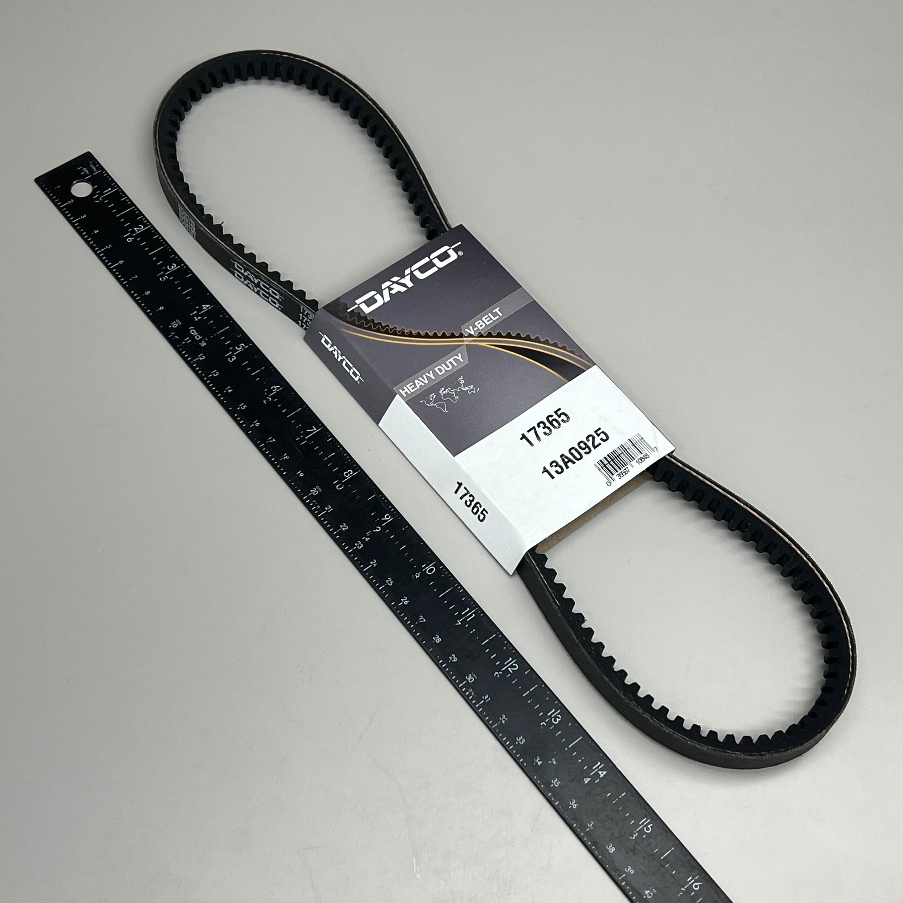DAYCO Accessory Drive Belt Bottom Cog Synthetic Rubber Compound 17365