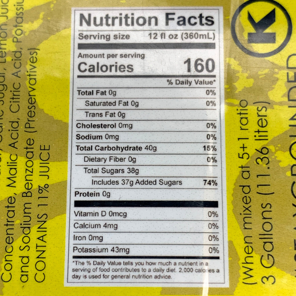 GRAVITY ENERGY Gravity Energy Lemonade 5+1 Ratio 3 Gallons