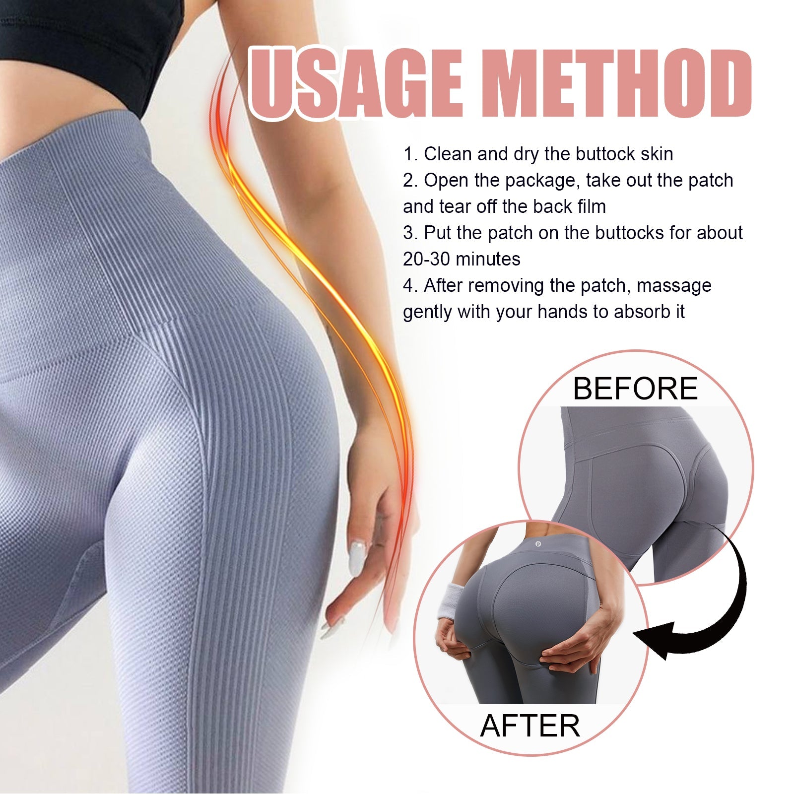 Buttocks Lift Stick, Tightens Hips Highlights Hips Butt Curve Shaping Patch
