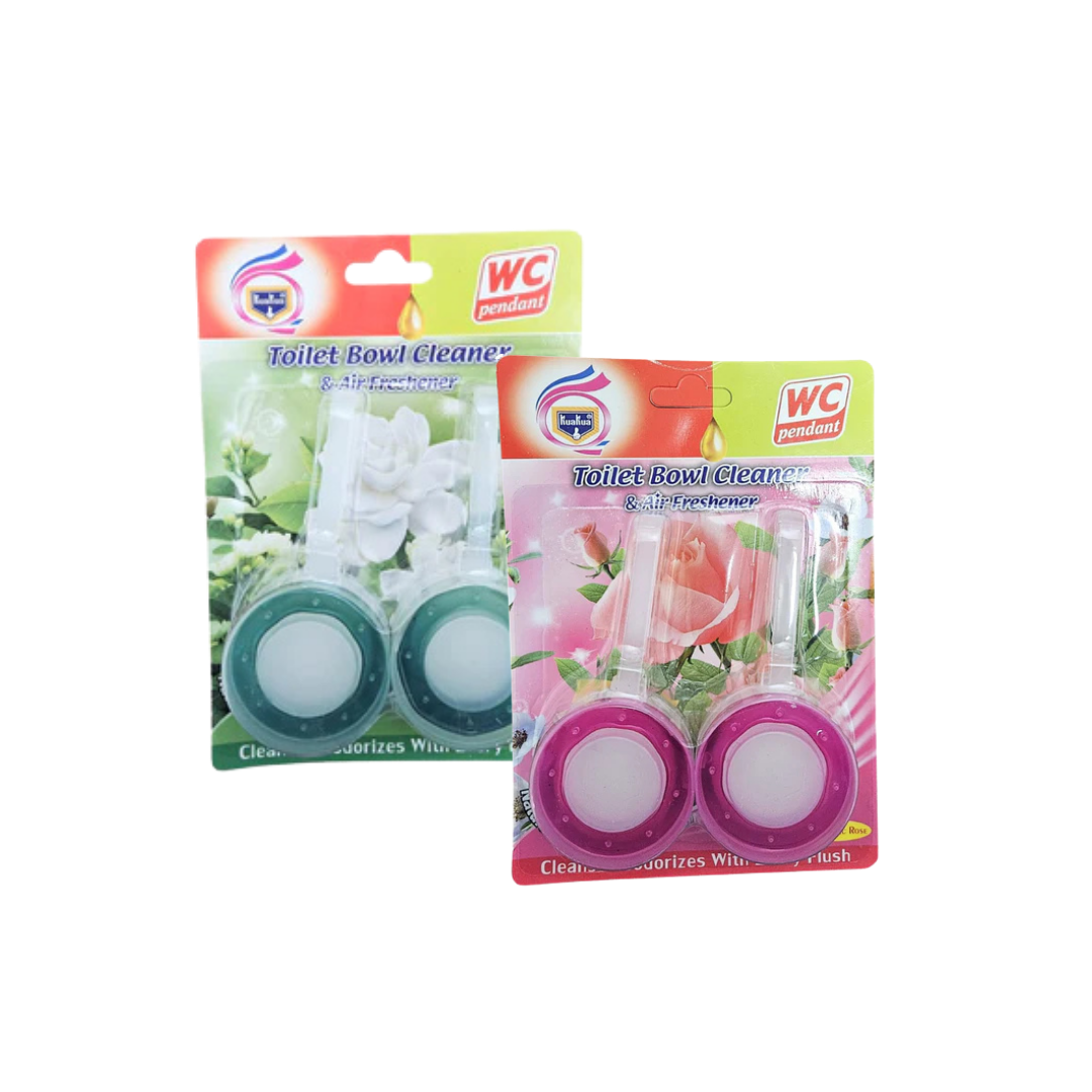 KuaKua Toilet Bowl Cleaner and Air Freshener WC Pendants (2pk)