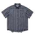 Wrinkled casual short sleeved shirt checkered half sleeved shirt