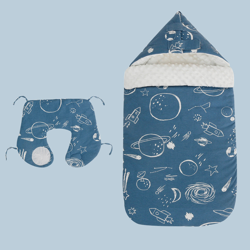 Newborn Baby Blanket Warm Fleece Stroller Cover Quilt