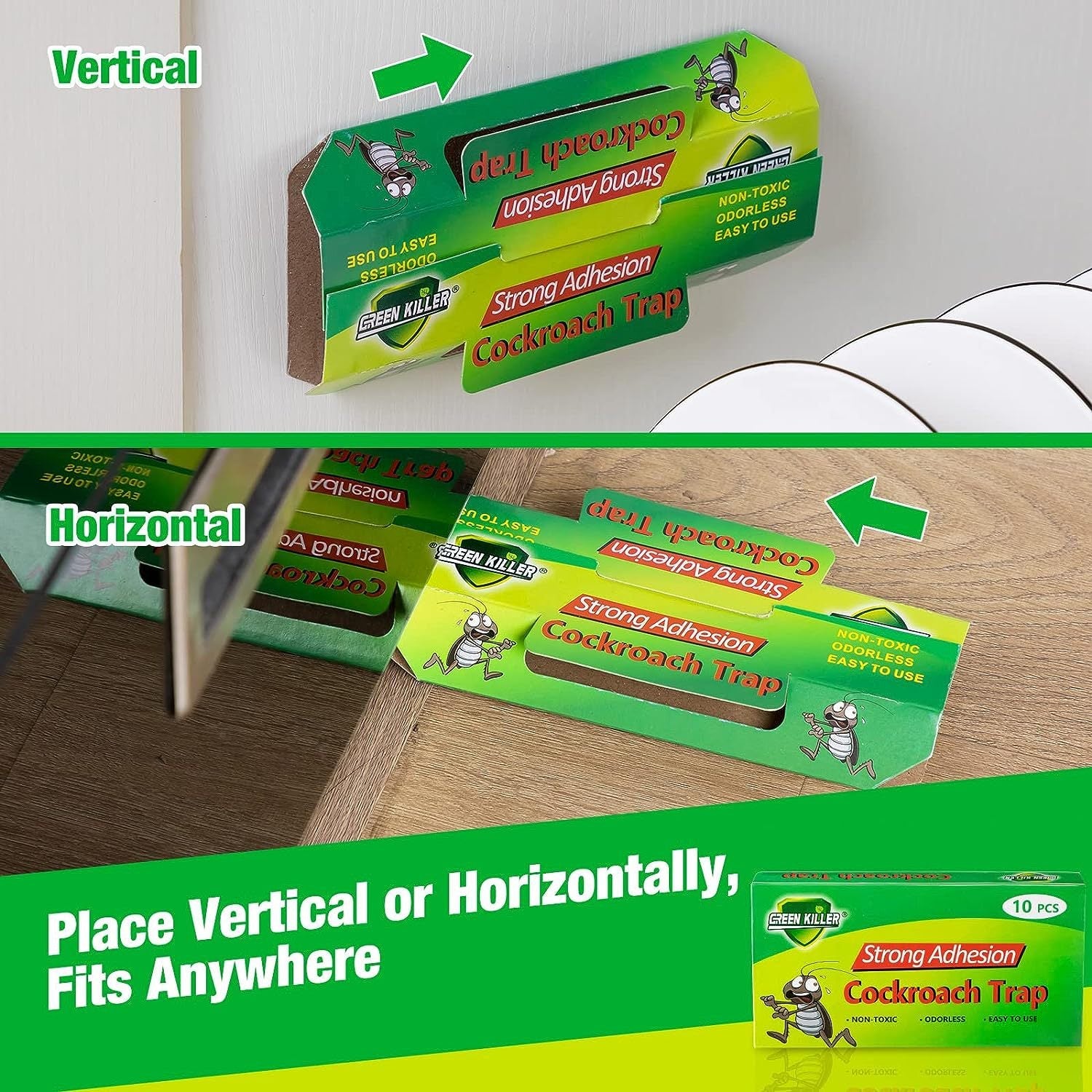 Roach Flea Trap Sticky Killer Flea Catcher Sticky Trap